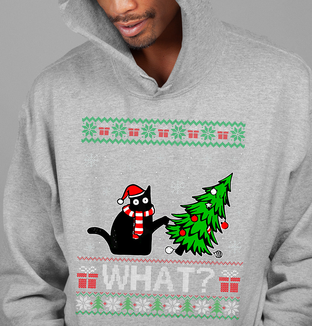 Retro Christmas Vintage Holiday Motif for Crafts, Scrapbooks, and DIY Projects Hoodie