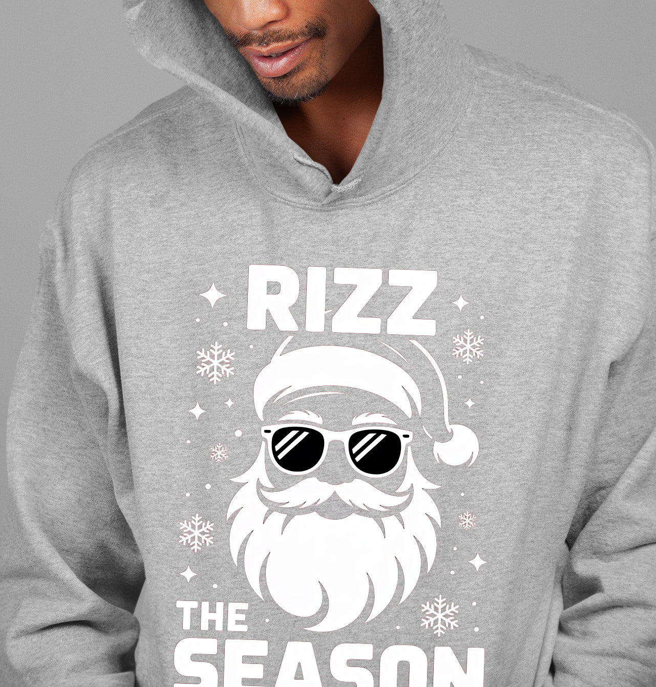 Rizz the Season Christmas Collectible, Handmade Holiday Treasure, Festive Seasonal Character for Gift or Display Hoodie