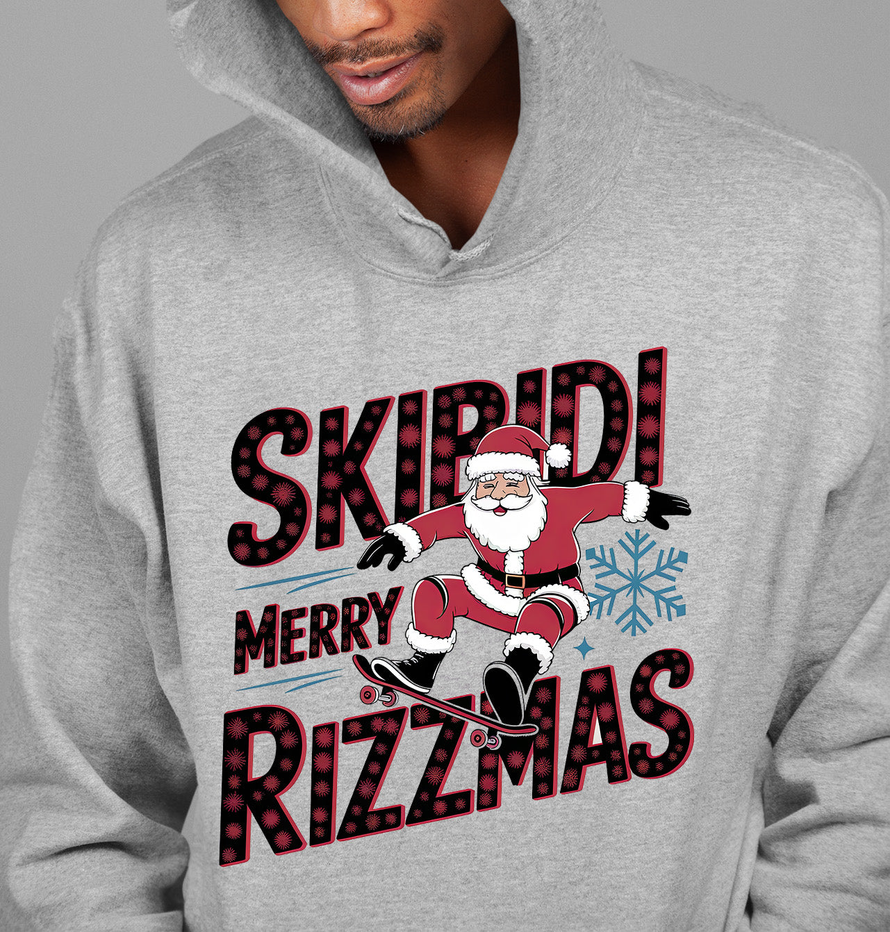 Skibidi Merry Rizzmas Christmas Cheer Festive Keepsake for Holiday Season Gift Hoodie