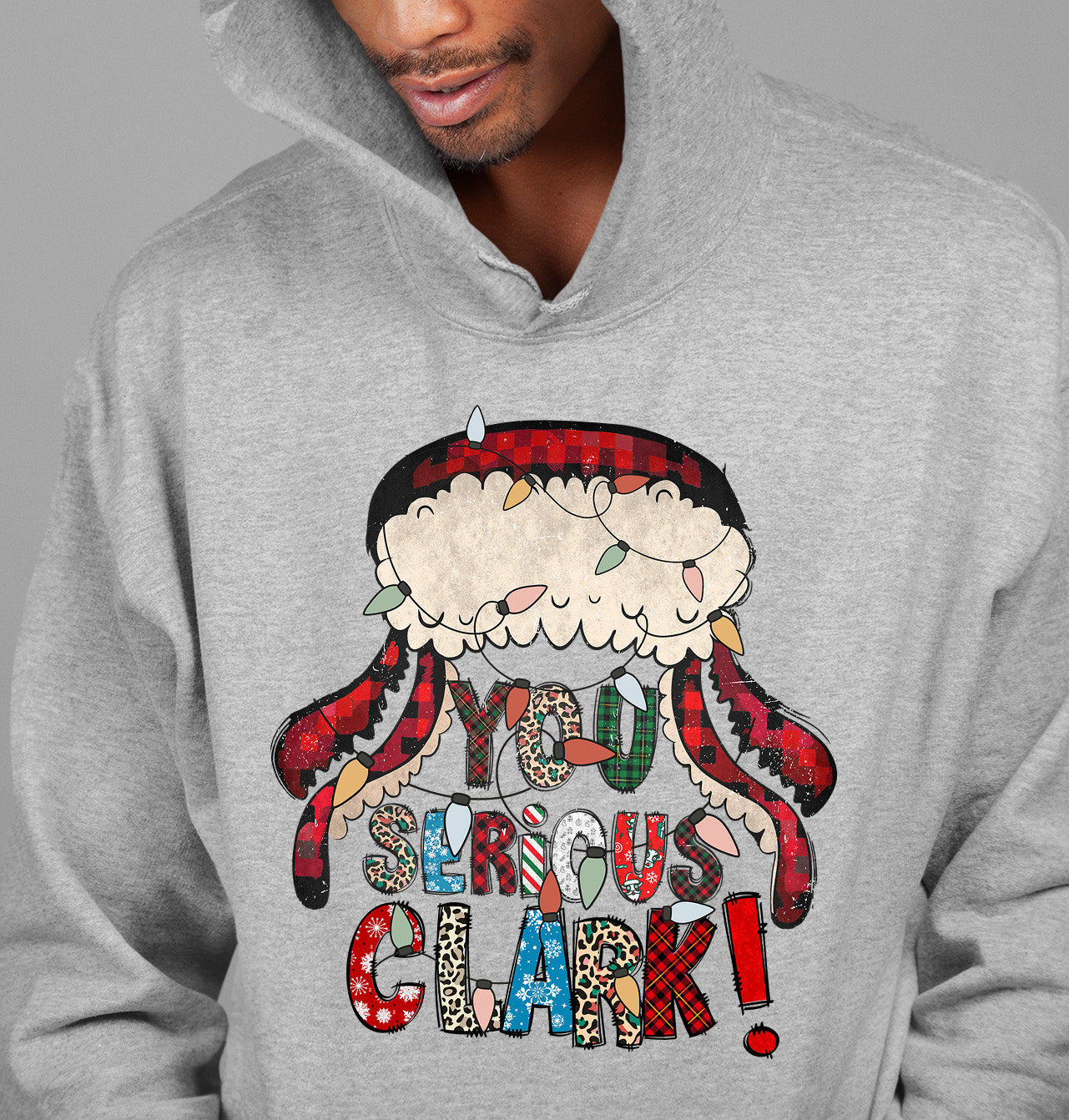 Whimsical Christmas motif for festive crafting, cozy holiday pattern, yuletide inspiration, handmade vibe, cheerful seasonal element Hoodie