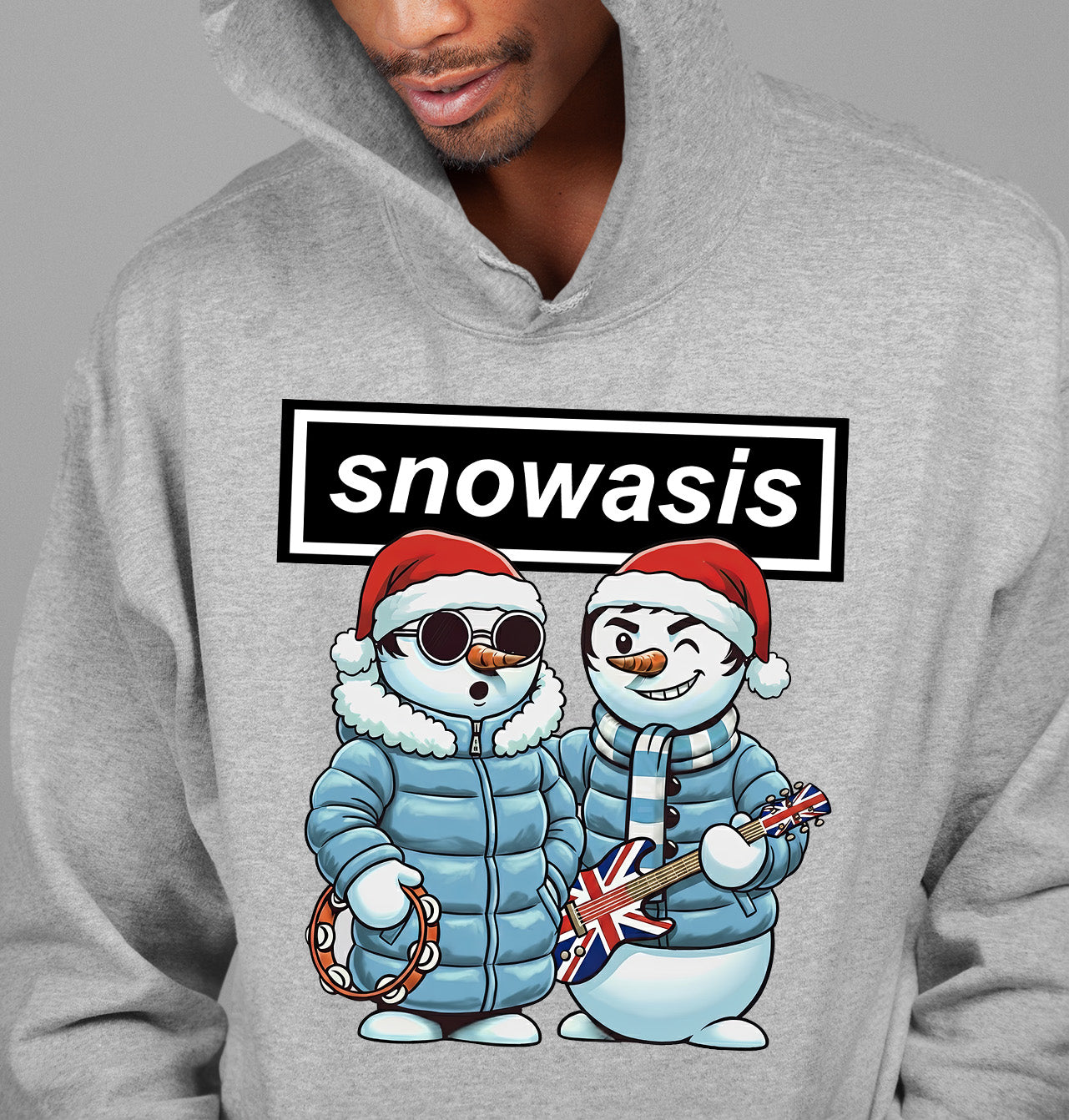 Snowasis Manchester Style Christmas Scene - Festive Seasonal Inspiration, Manchester-Inspired Holiday Vibe Hoodie