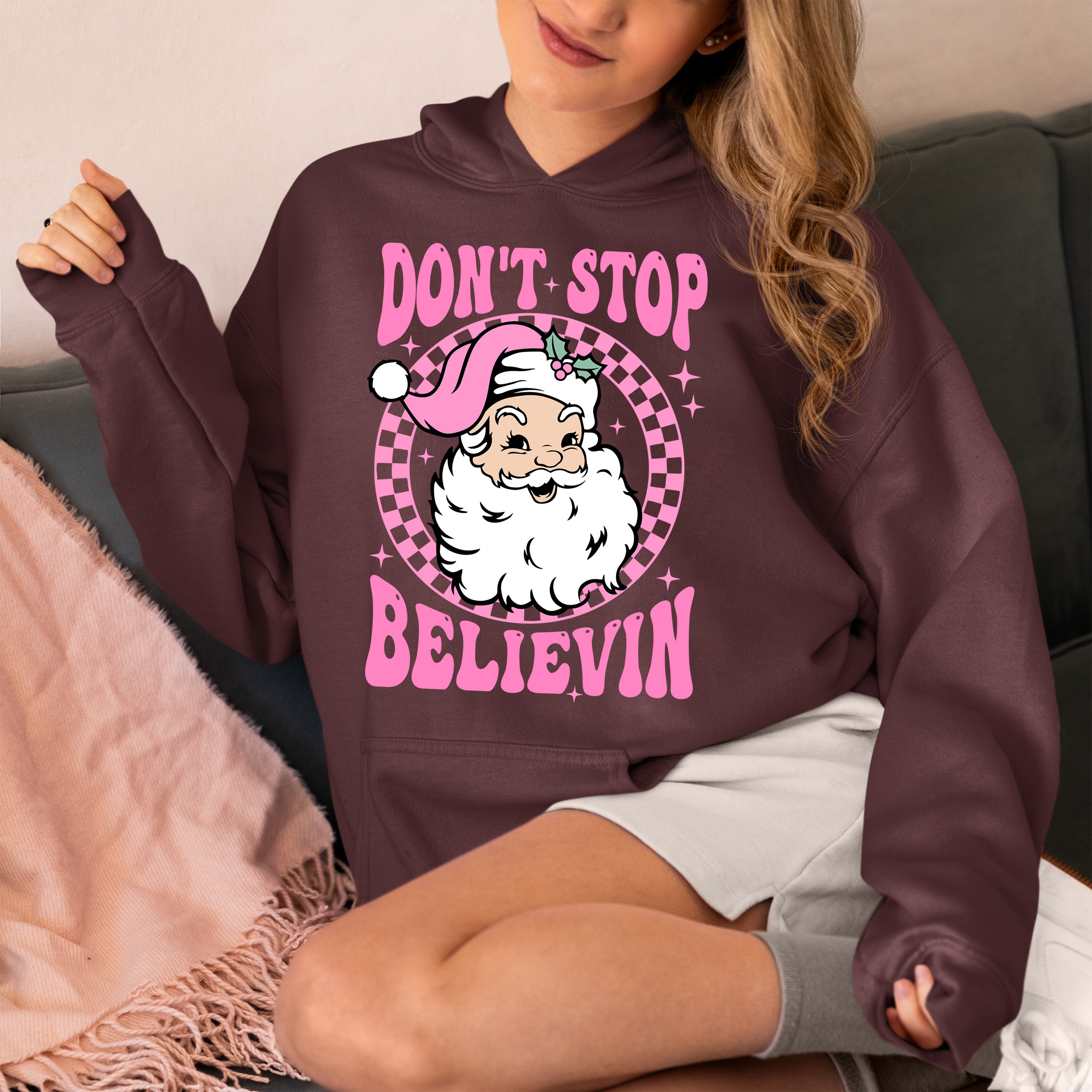 Christmas Cozy Knit Theme for Holiday Cheer - Festive Gift for Season of Joy Hoodie