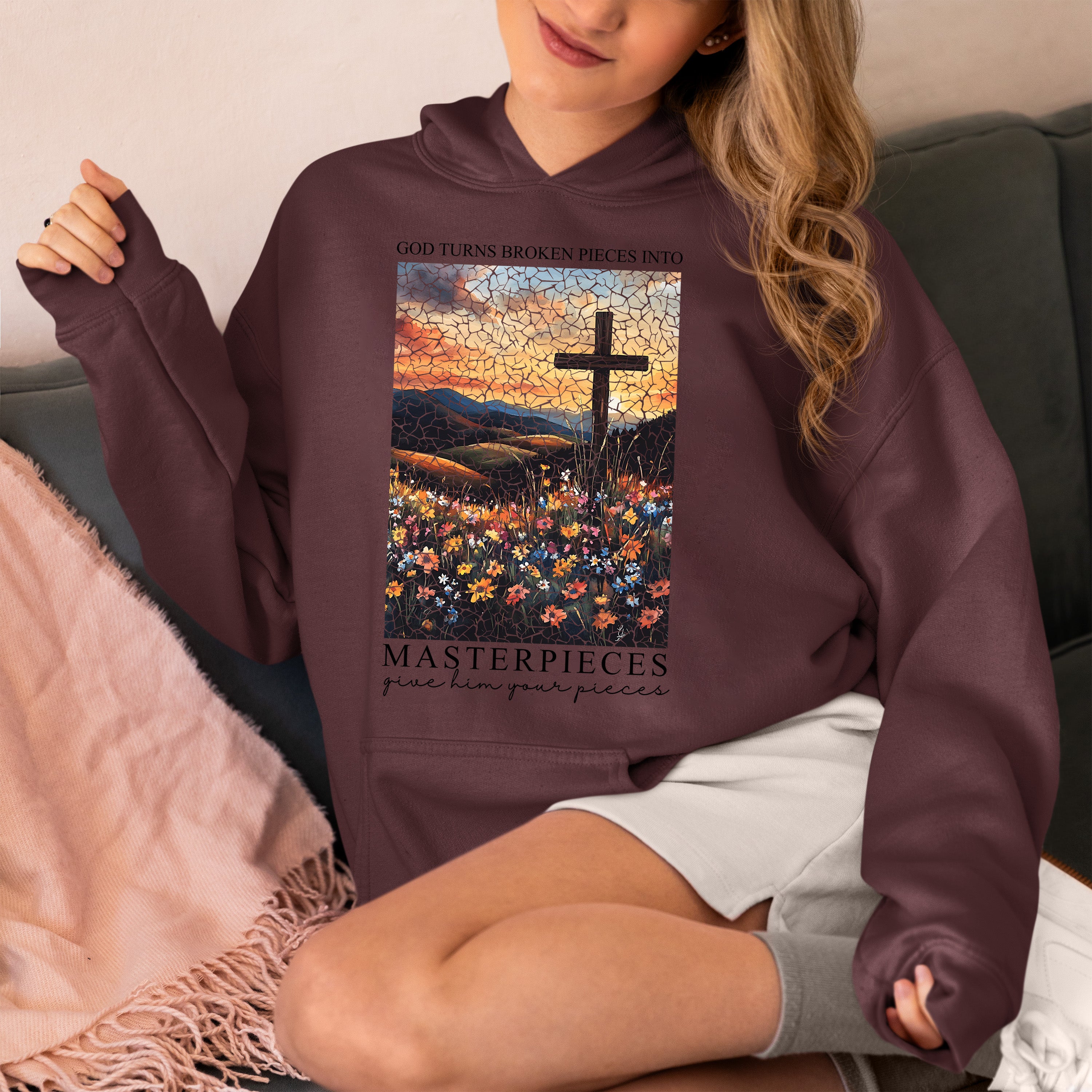 Christmas Masterpieces: Handmade Festive Art Collection for Holiday Gifting, Unique Seasonal Keepsakes Hoodie