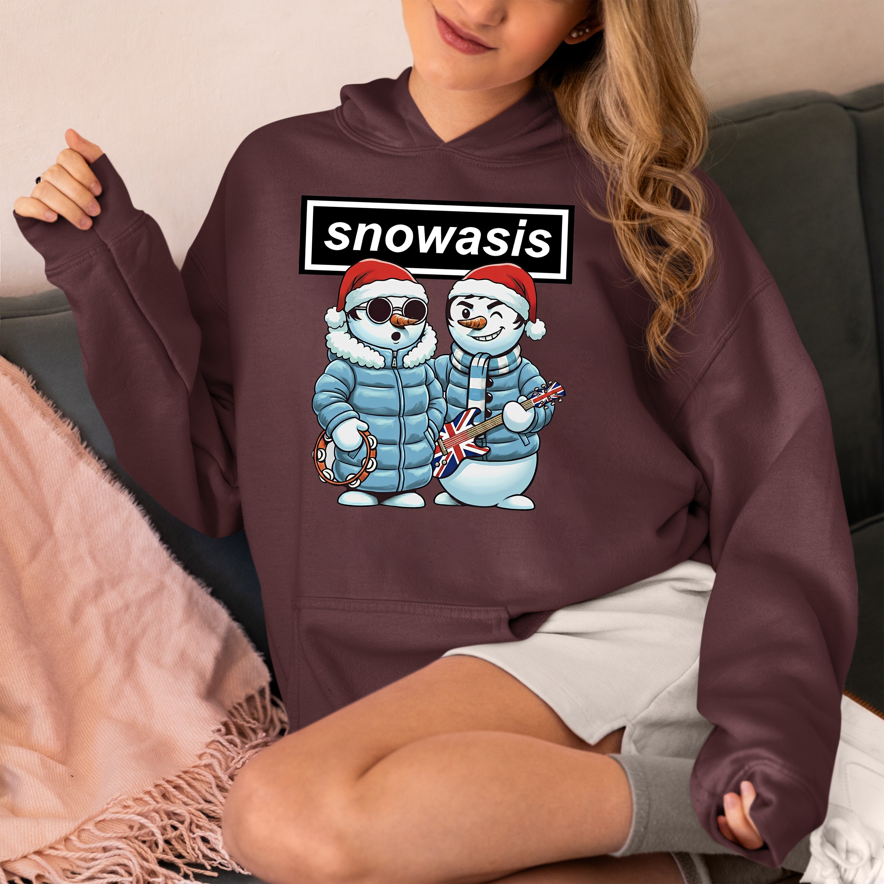 Snowasis Manchester Style Christmas Scene - Festive Seasonal Inspiration, Manchester-Inspired Holiday Vibe Hoodie