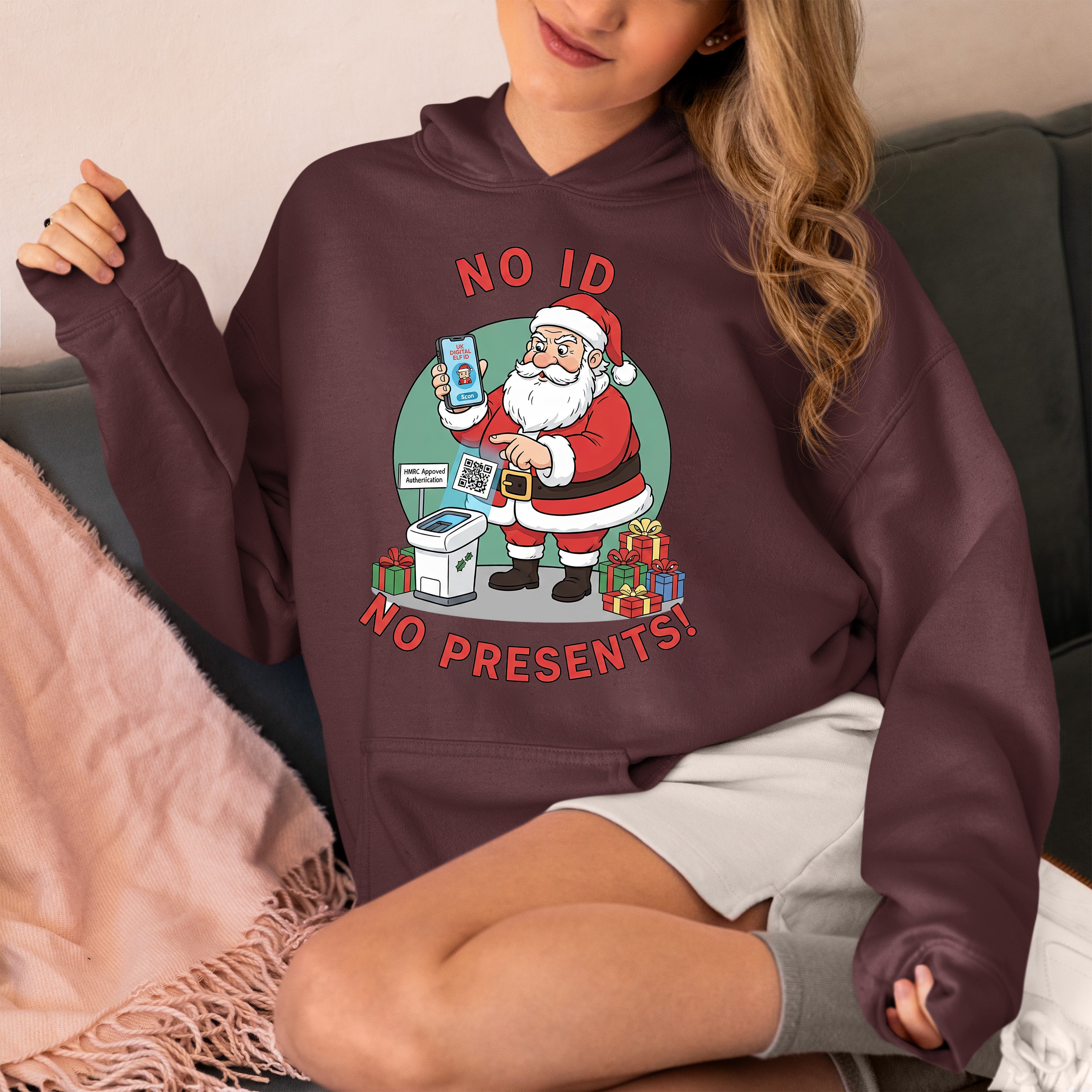 Christmas Themed Keepsake for the Holiday Season - Handmade Festive Charm, Unique Seasonal Gift for Collectors Hoodie