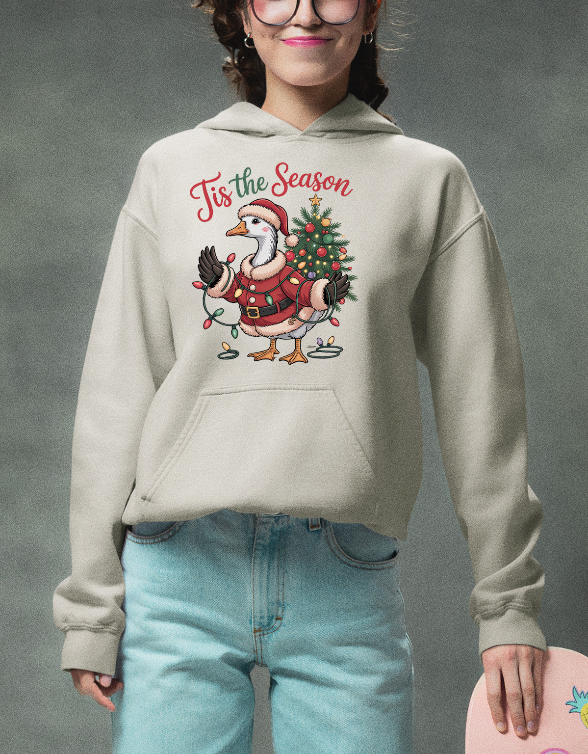 Tis the Season Christmas Clip Art – Festive Typography for Scrapbooking and Seasonal Projects Hoodie