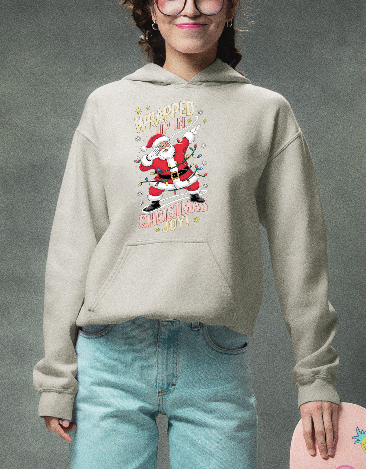 Wrapped up in Christmas Joy – Handmade Keepsake, Cozy Holiday Gift for Loved Ones, Heartfelt Seasonal Treasure Hoodie