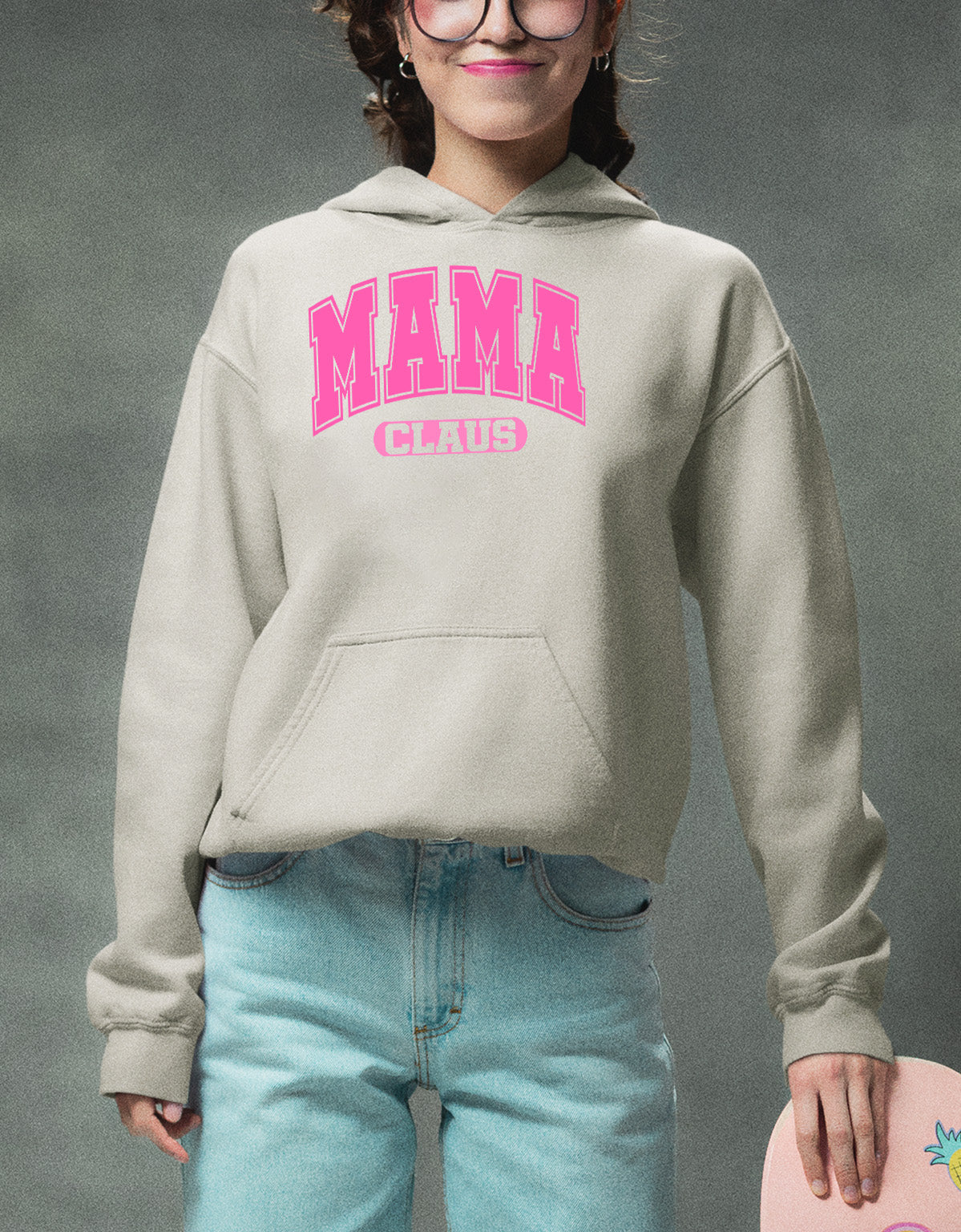 Mama Claus Christmas Joy Gift for Mom | Cozy Holiday Theme for Mom - Seasonal Cheer Hoodie
