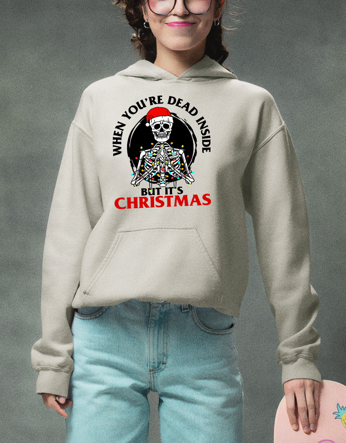 Christmas Cozy Gift Idea, Handmade Holiday Treasure for Winter Cheer, Festive Seasonal Keepsake, Unique Seasonal Craft Hoodie