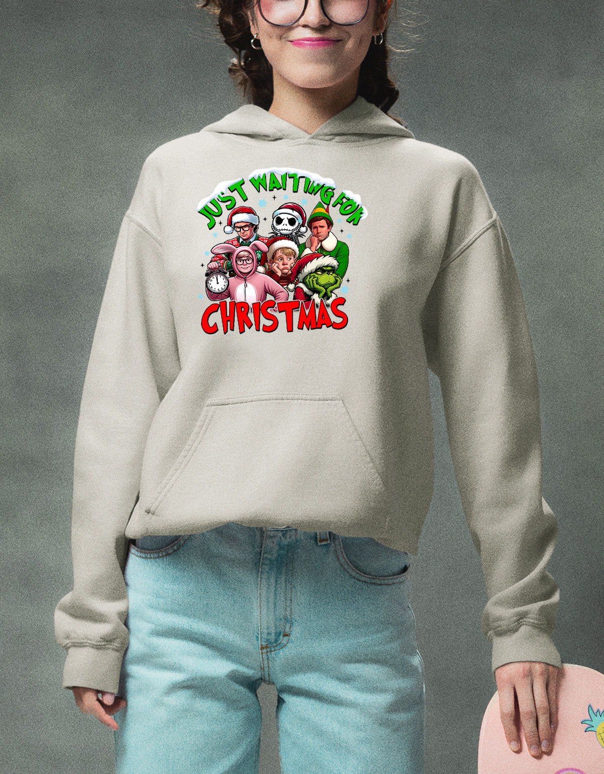 Christmas Cozy Keepsake - Handmade Holiday Gift for Winter Season, Rustic Christmas Charm, Festive Collectible for Shelf Hoodie