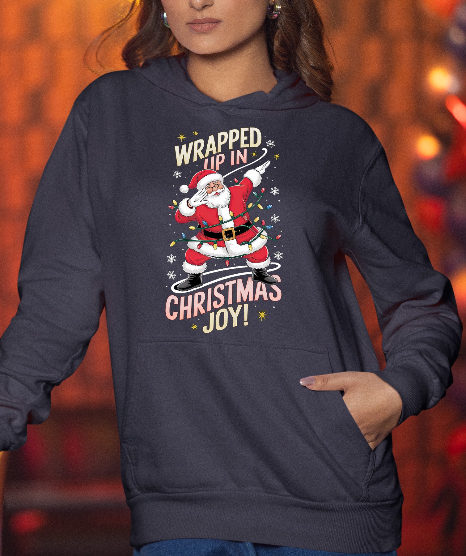 Wrapped up in Christmas Joy – Handmade Keepsake, Cozy Holiday Gift for Loved Ones, Heartfelt Seasonal Treasure Hoodie