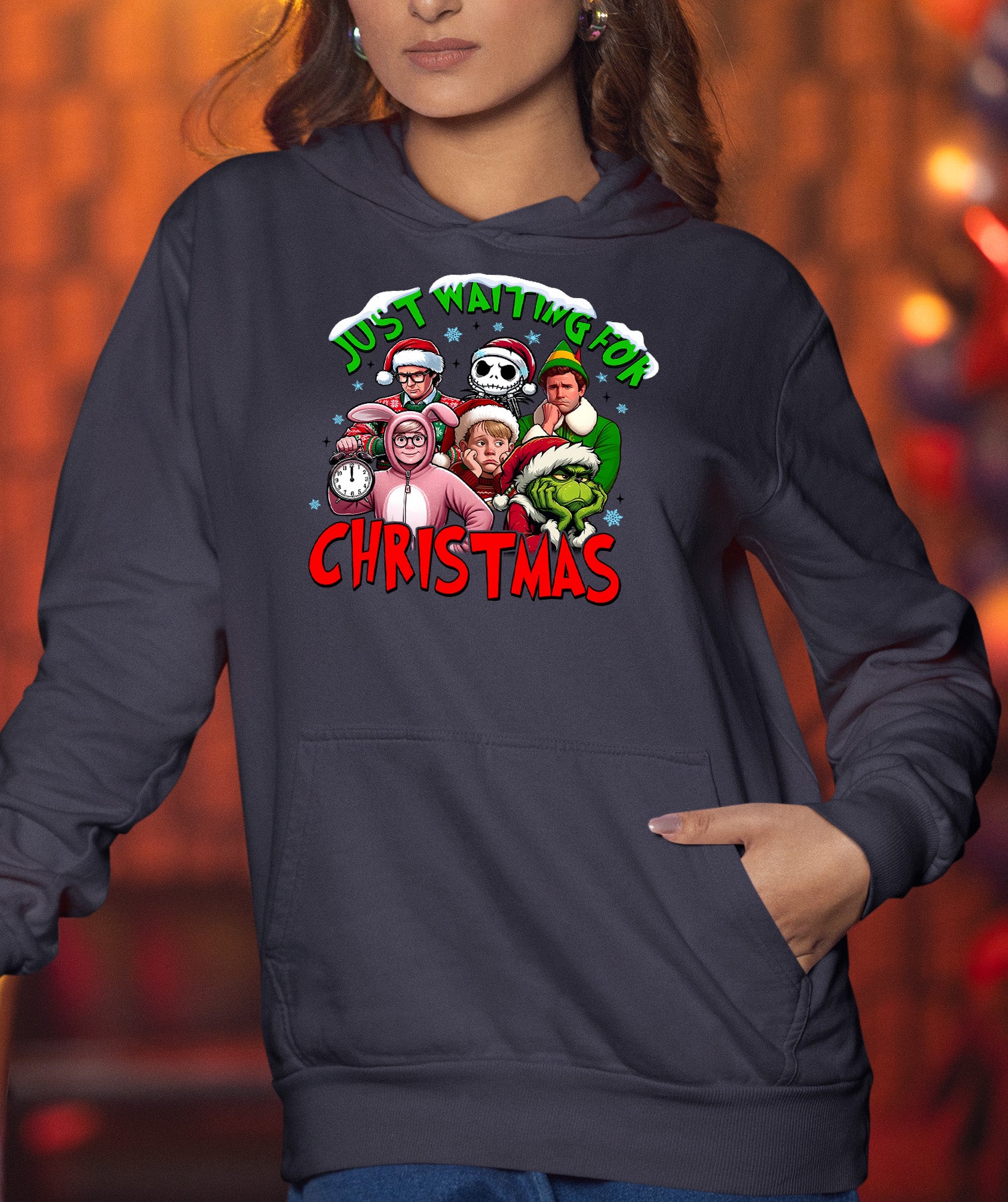 Christmas Cozy Keepsake - Handmade Holiday Gift for Winter Season, Rustic Christmas Charm, Festive Collectible for Shelf Hoodie
