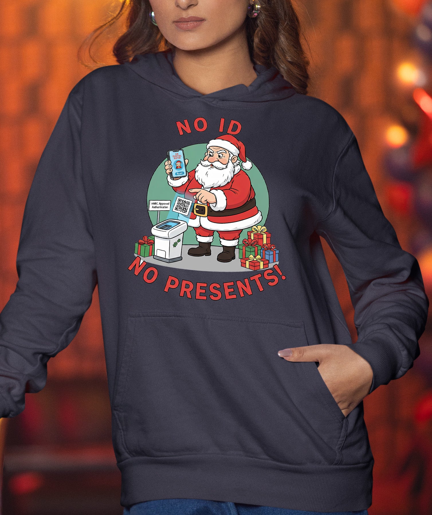 Christmas Themed Keepsake for the Holiday Season - Handmade Festive Charm, Unique Seasonal Gift for Collectors Hoodie