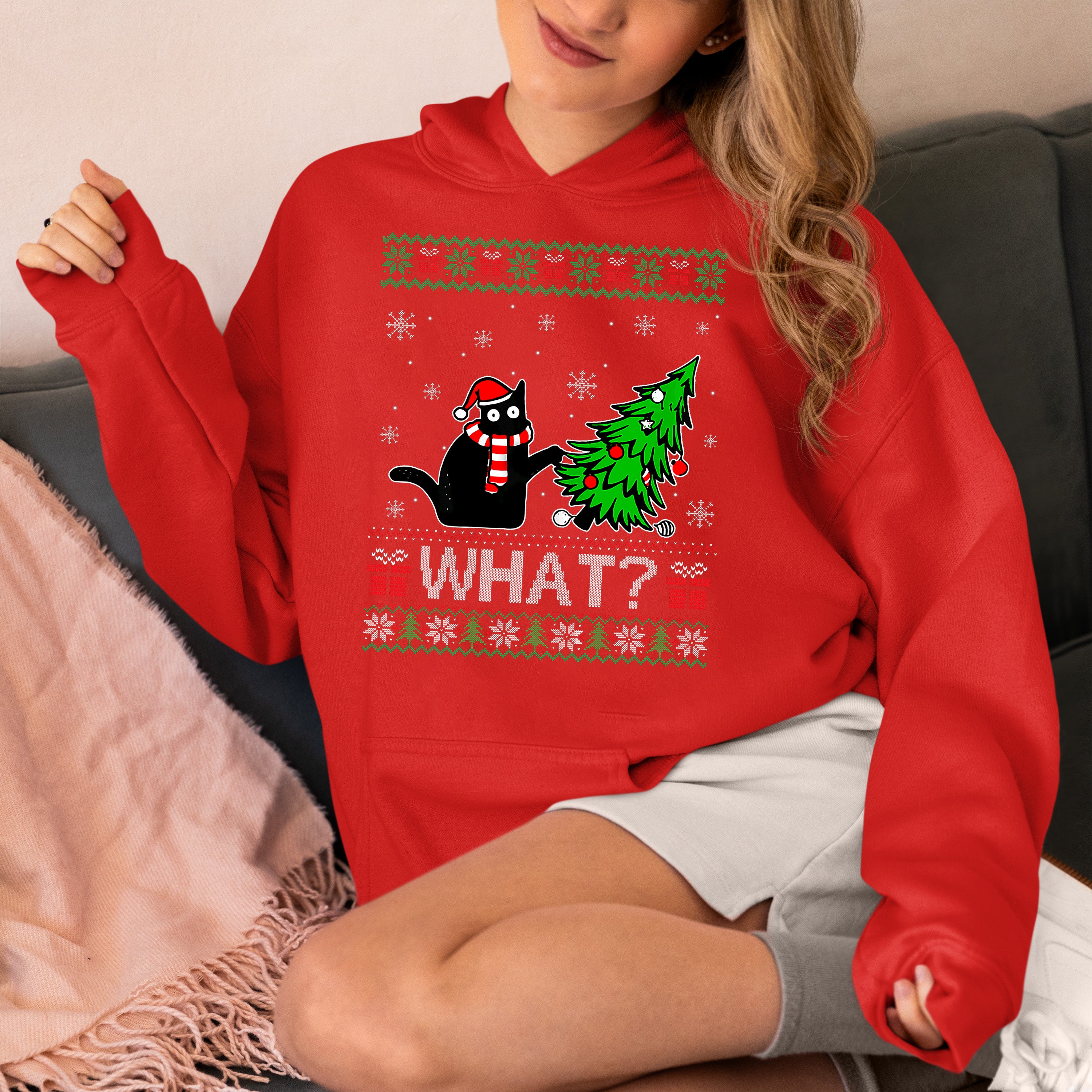 Retro Christmas Vintage Holiday Motif for Crafts, Scrapbooks, and DIY Projects Hoodie