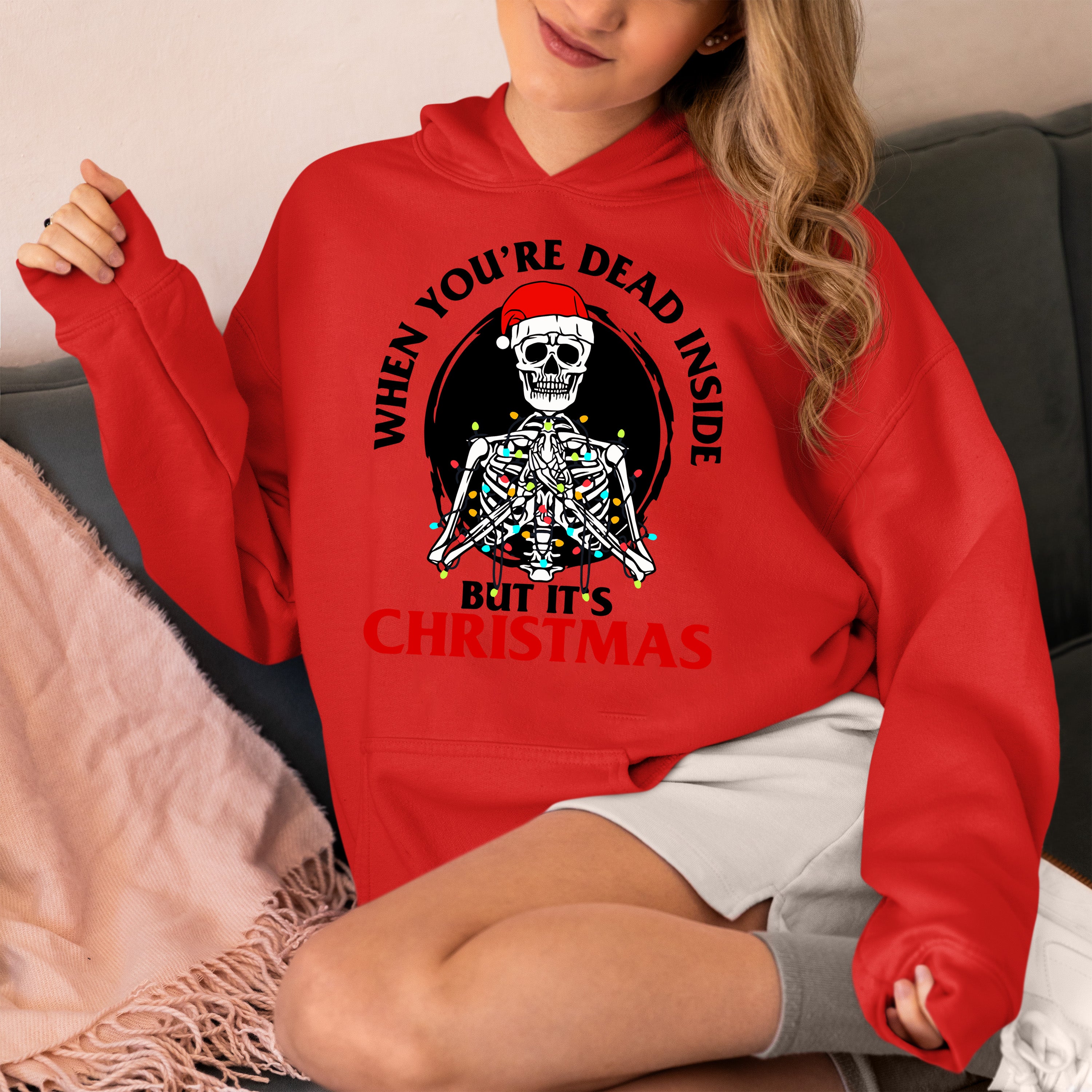 Christmas Cozy Gift Idea, Handmade Holiday Treasure for Winter Cheer, Festive Seasonal Keepsake, Unique Seasonal Craft Hoodie