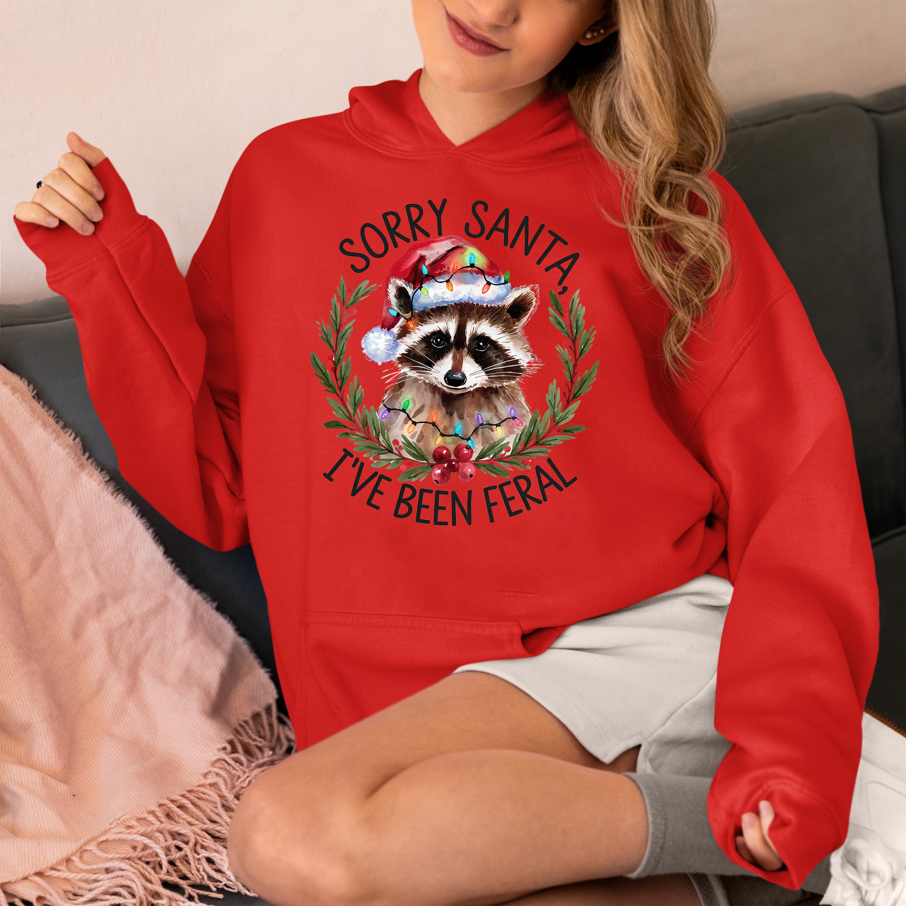 Sorry Santa, I’ve Been Fereal — Christmas Themed Quote for Festive DIY Creations, Holiday Cheer Gift Idea Hoodie