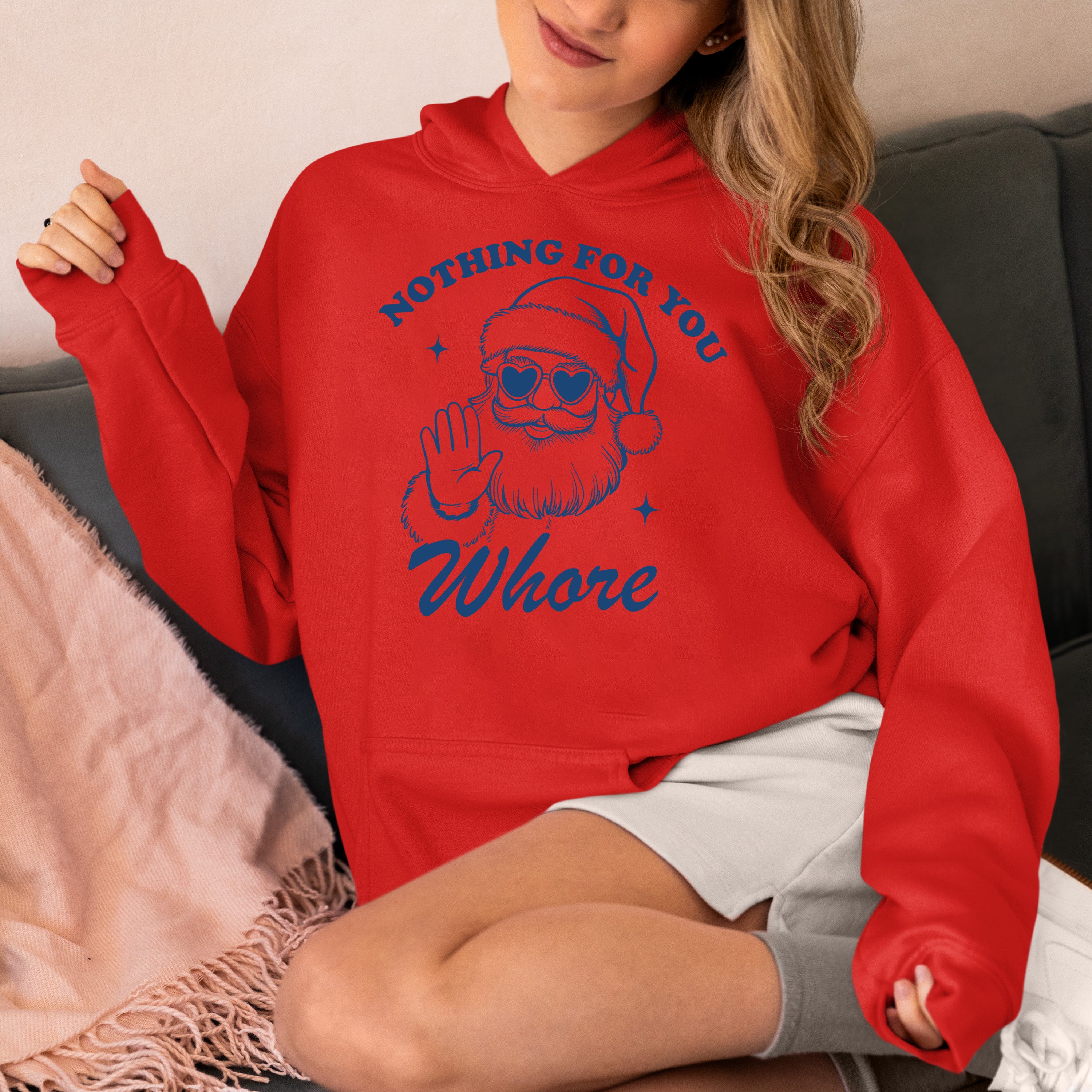 Cozy Christmas Village Scene – Snowy Night, Festive Holiday Artwork, Timeless Seasonal Art Hoodie