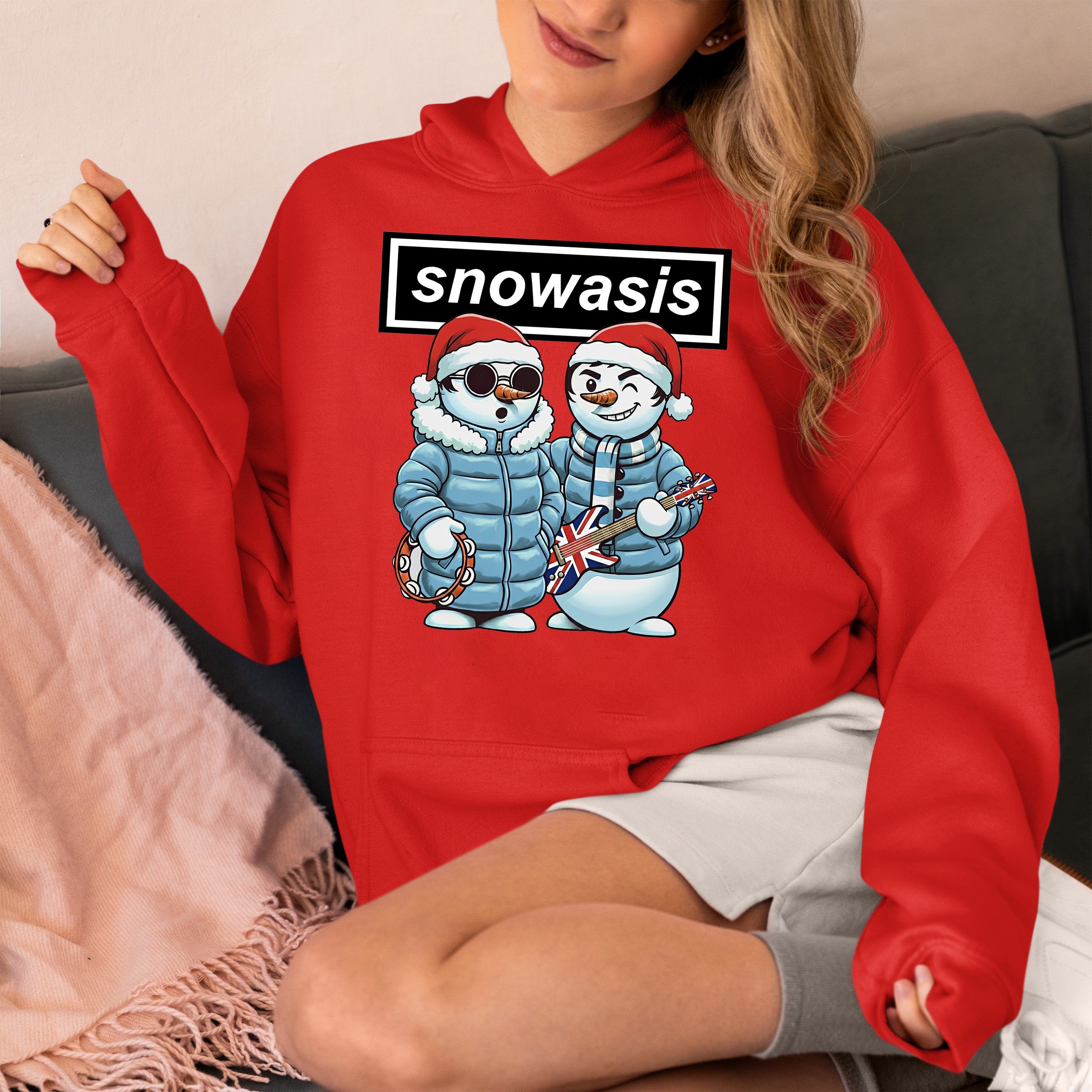 Snowasis Manchester Style Christmas Scene - Festive Seasonal Inspiration, Manchester-Inspired Holiday Vibe Hoodie