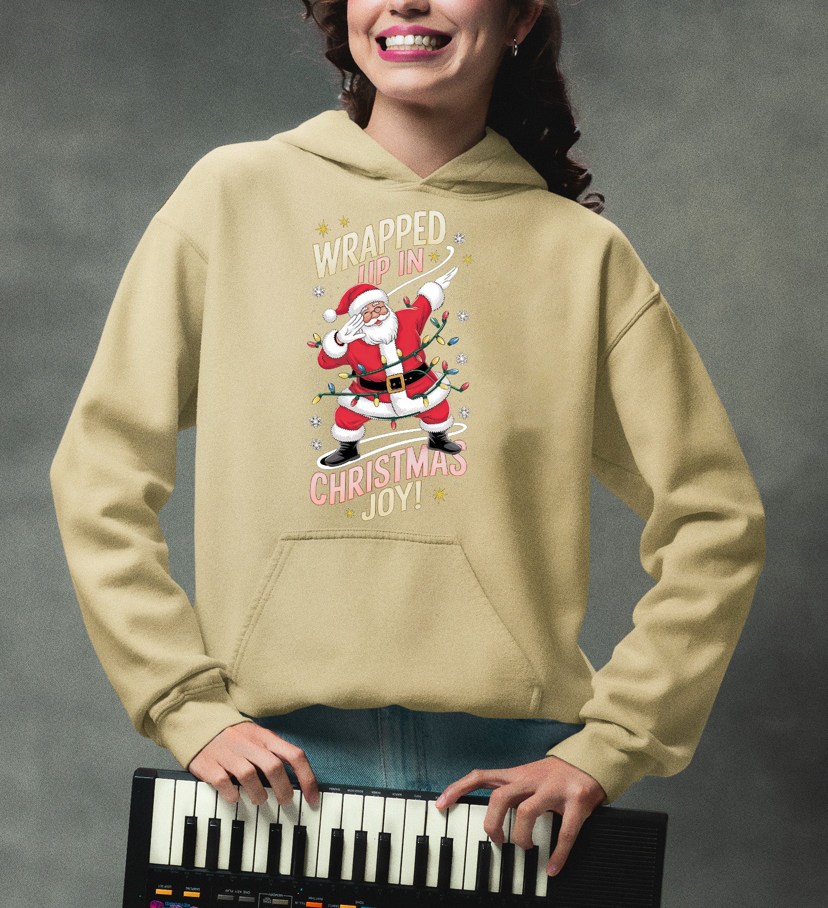 Wrapped up in Christmas Joy – Handmade Keepsake, Cozy Holiday Gift for Loved Ones, Heartfelt Seasonal Treasure Hoodie