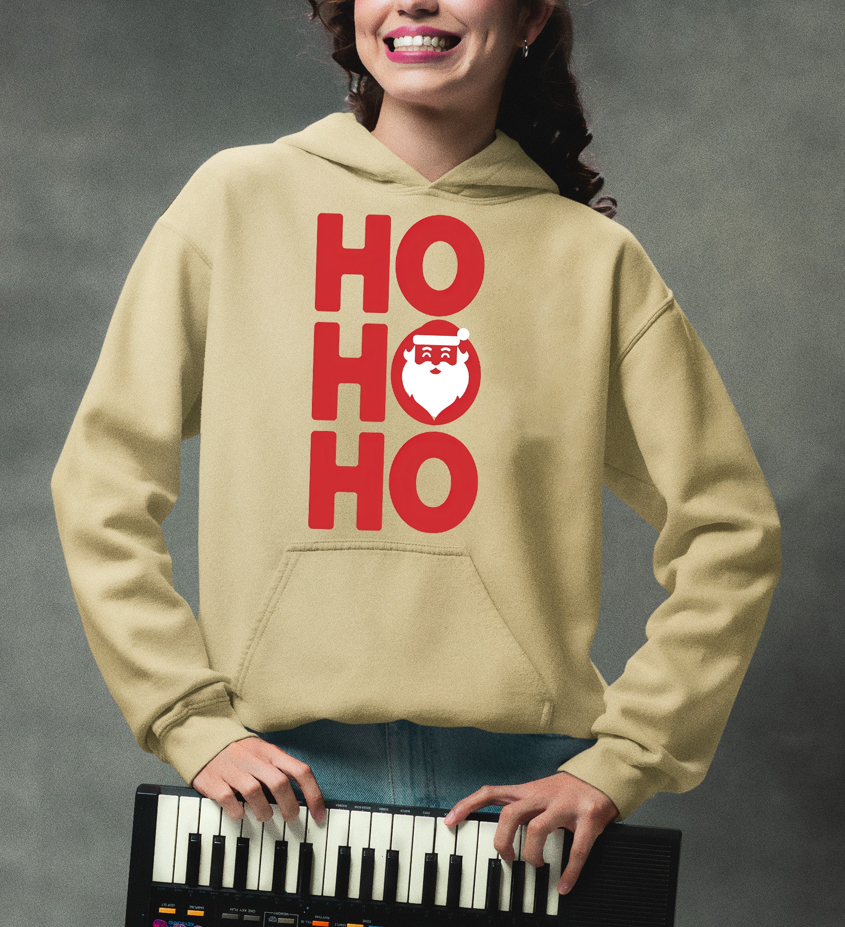 Ho Ho Ho Christmas Cheer — Festive Seasonal Joy for the Holidays, Merry & Bright Hoodie