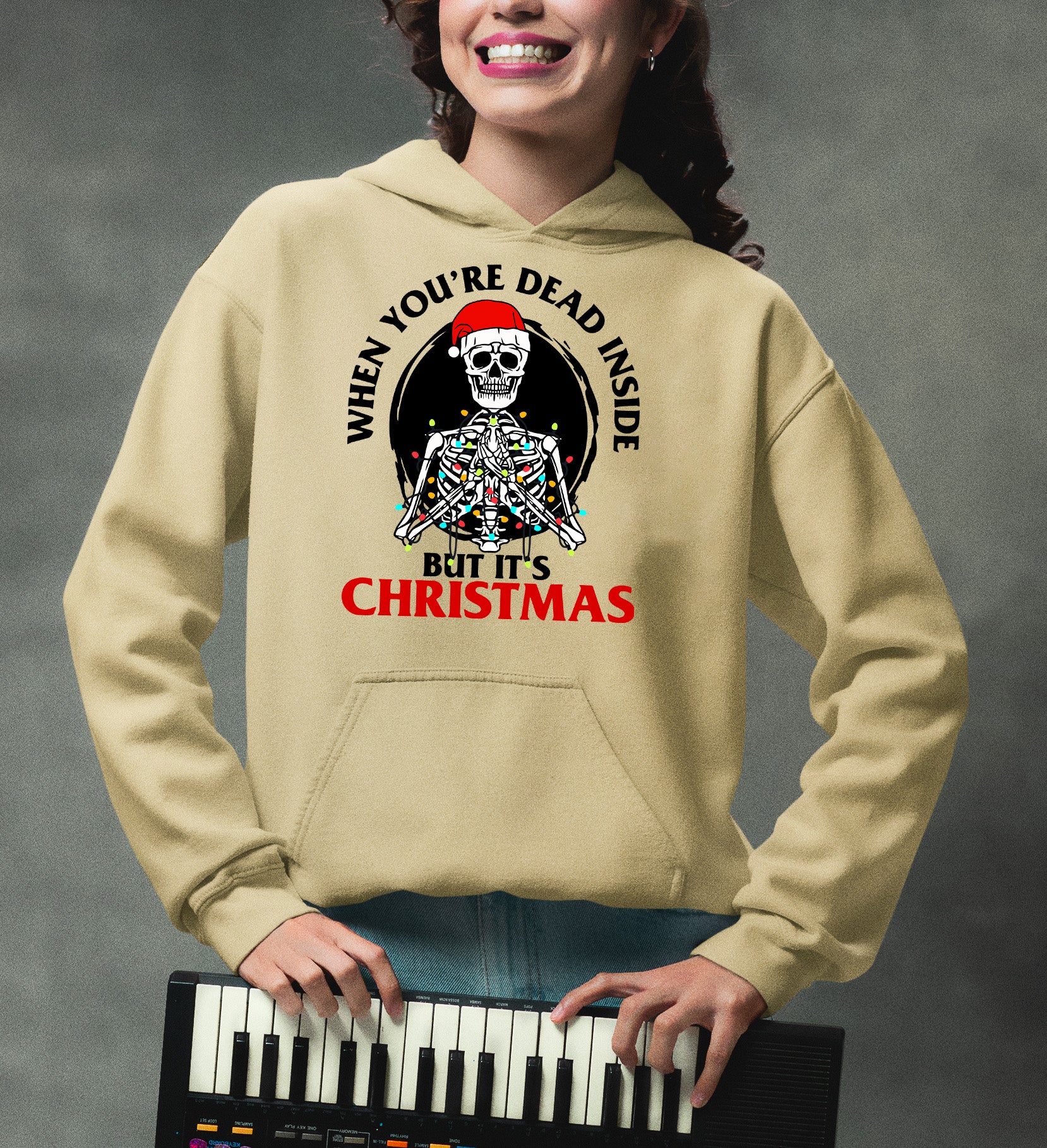 Christmas Cozy Gift Idea, Handmade Holiday Treasure for Winter Cheer, Festive Seasonal Keepsake, Unique Seasonal Craft Hoodie