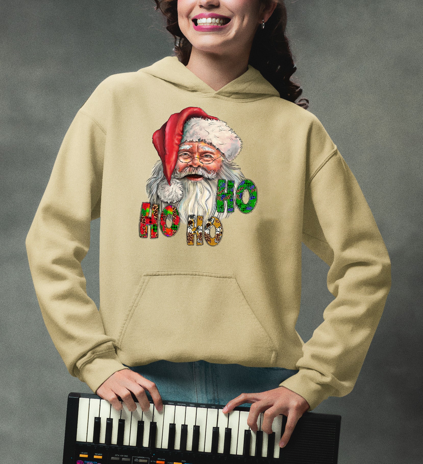 Ho Ho Ho Santa Christmas Festive Holiday Keepsake Gift Idea Hoodie