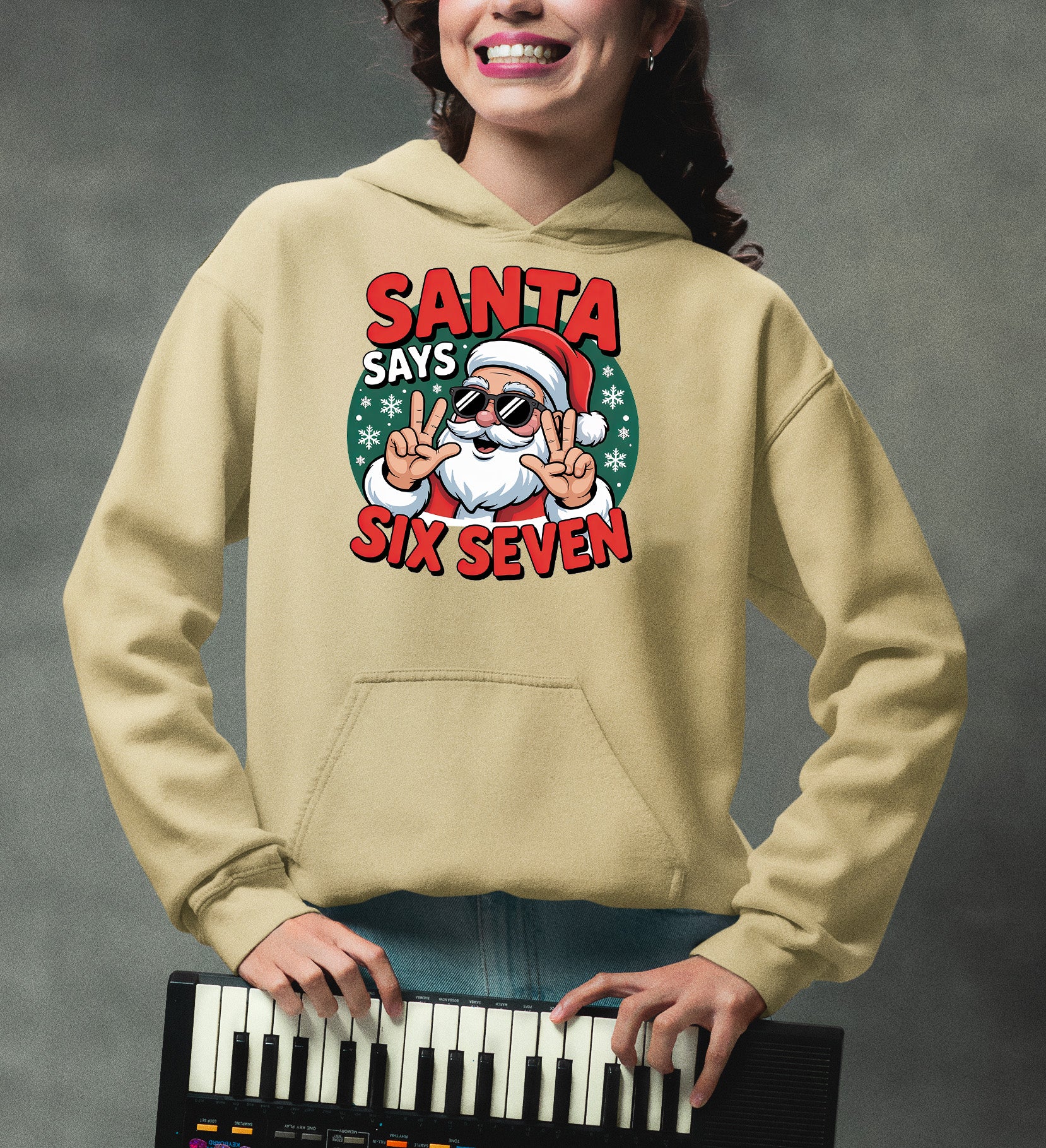 Santa Says Six Seven Piece Holiday Collection for Christmas Cheer - Gift Idea Hoodie