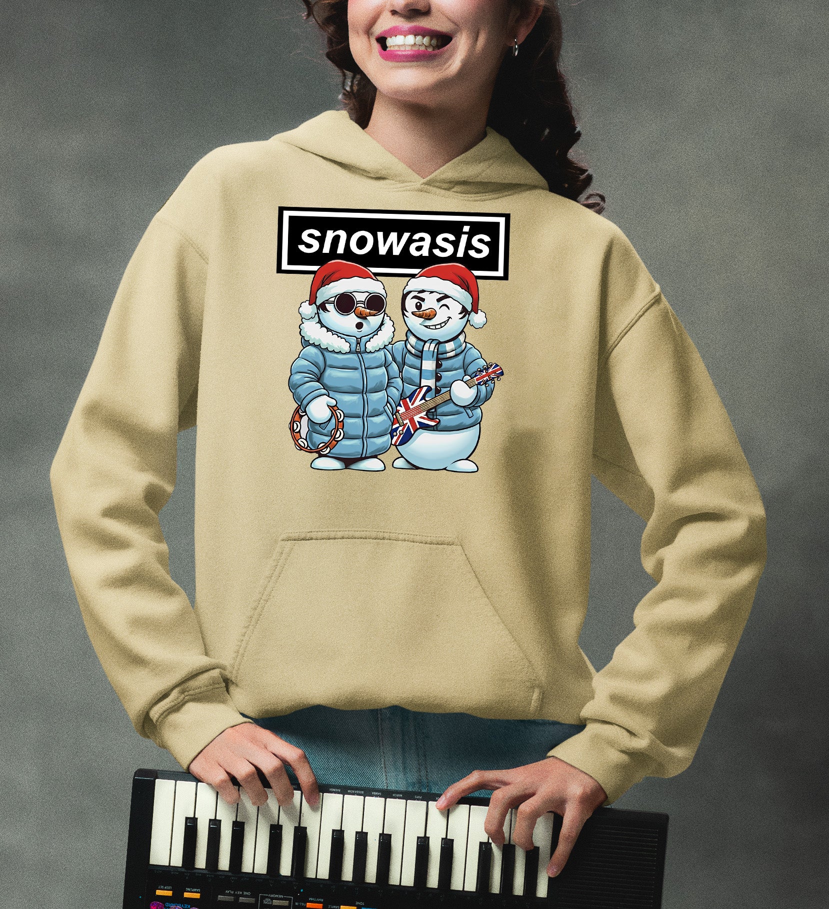 Snowasis Manchester Style Christmas Scene - Festive Seasonal Inspiration, Manchester-Inspired Holiday Vibe Hoodie