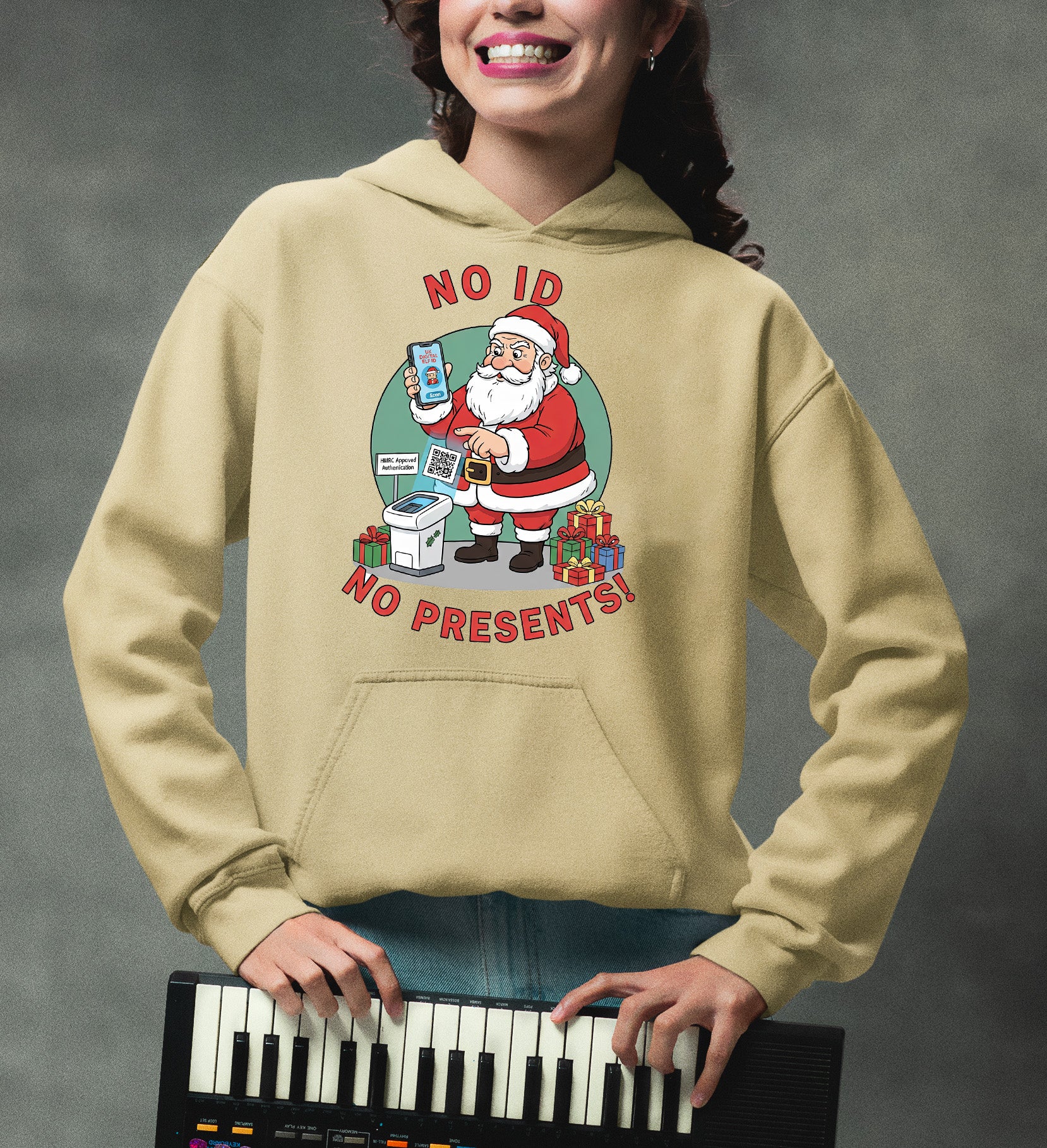 Christmas Themed Keepsake for the Holiday Season - Handmade Festive Charm, Unique Seasonal Gift for Collectors Hoodie