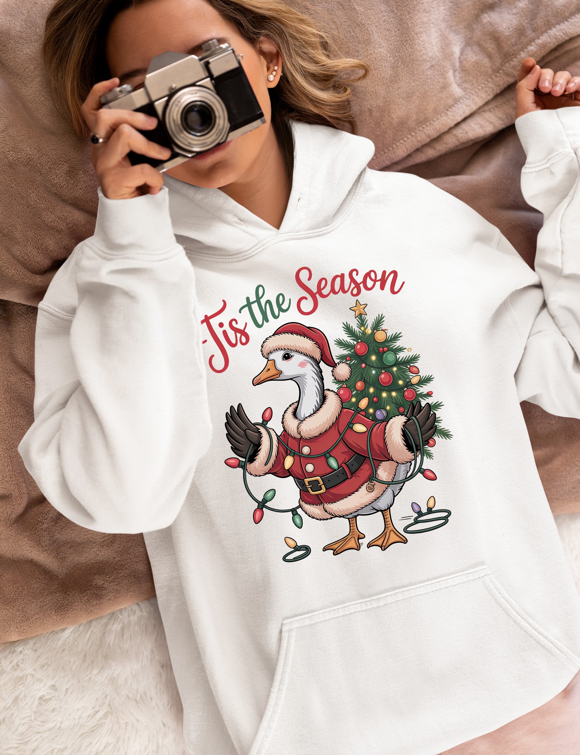 Tis the Season Christmas Clip Art – Festive Typography for Scrapbooking and Seasonal Projects Hoodie
