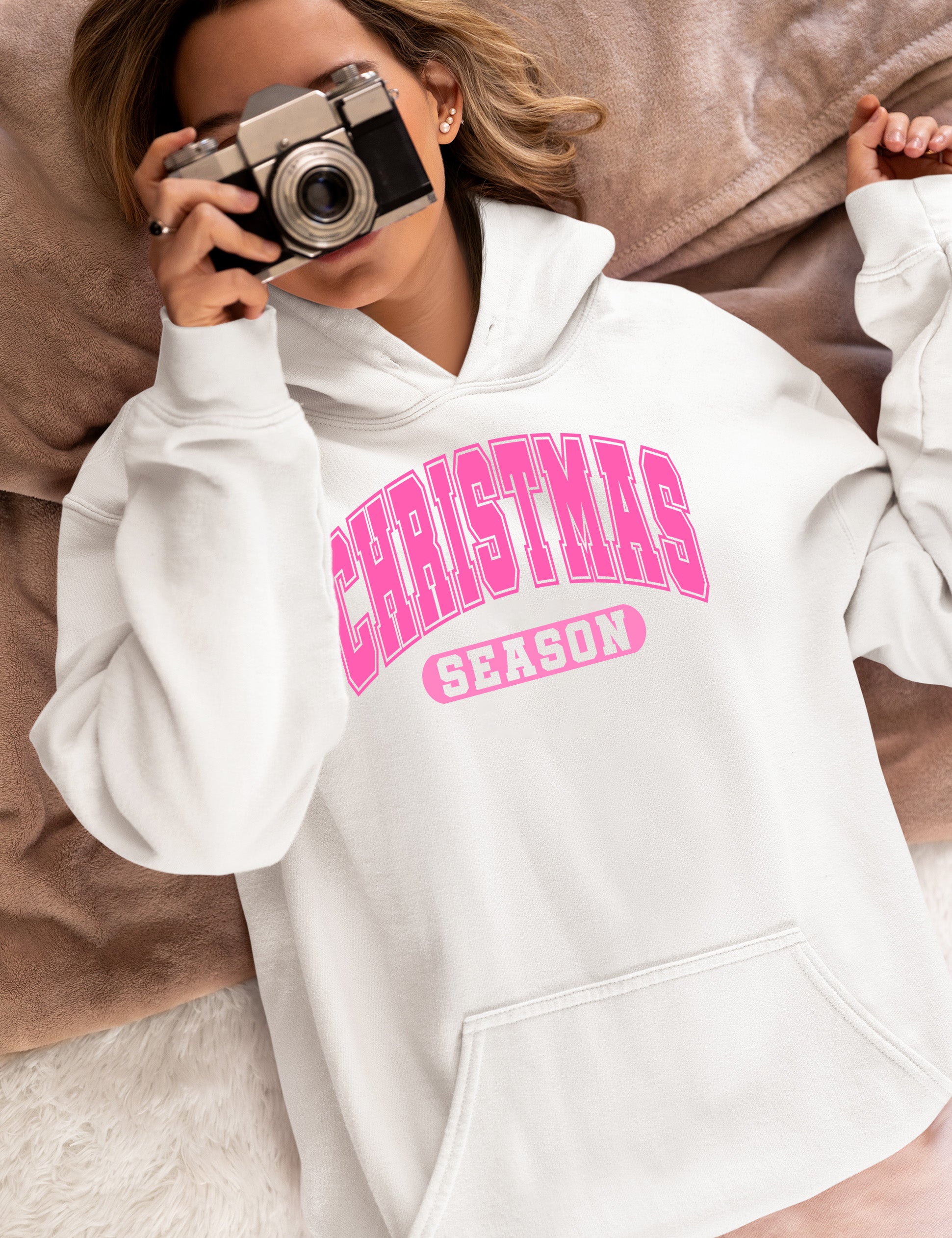 Handmade Christmas Season Keepsake for Holiday Gift | Festive Winter Magic, Cozy & Timeless Treasure Hoodie