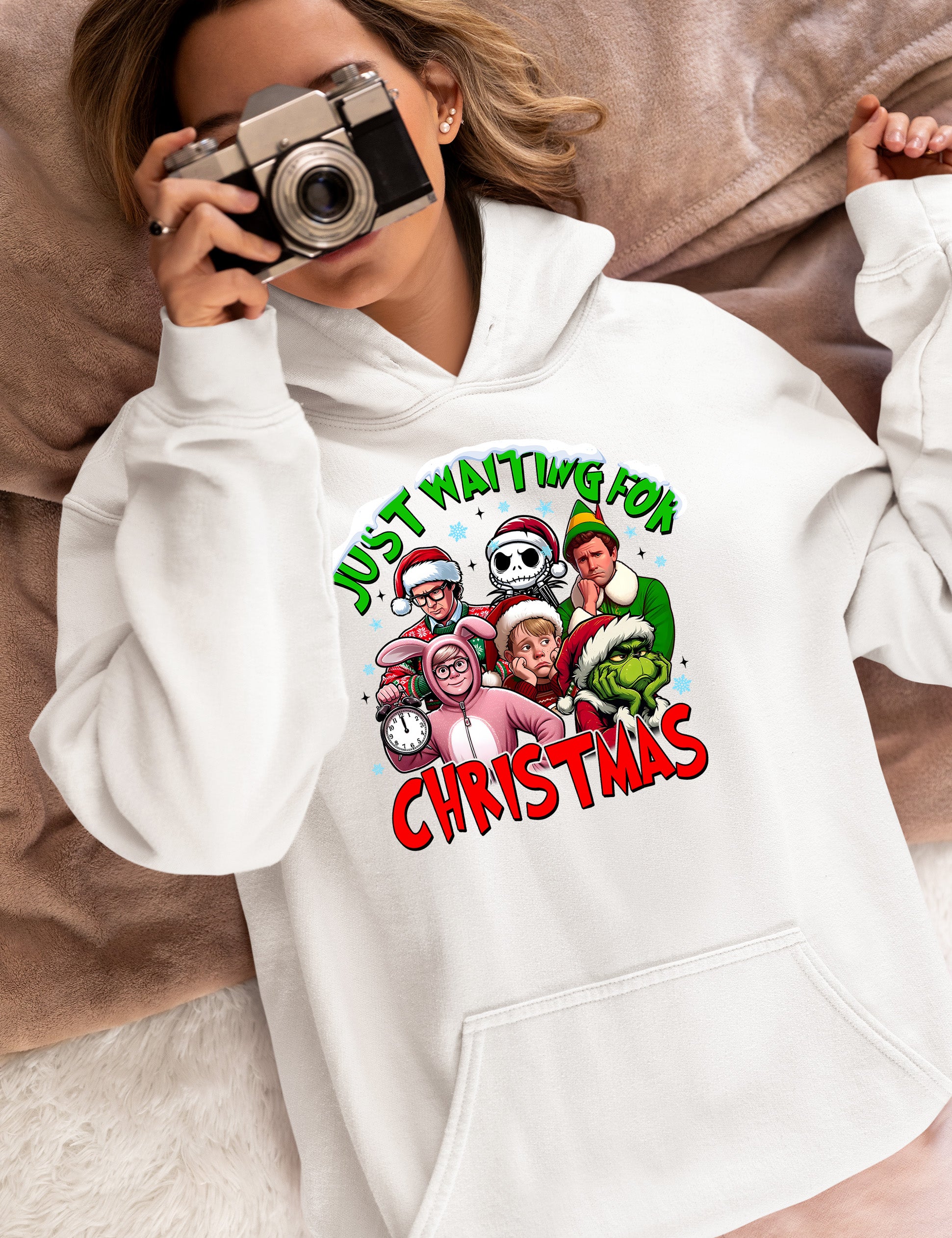 Christmas Cozy Keepsake - Handmade Holiday Gift for Winter Season, Rustic Christmas Charm, Festive Collectible for Shelf Hoodie