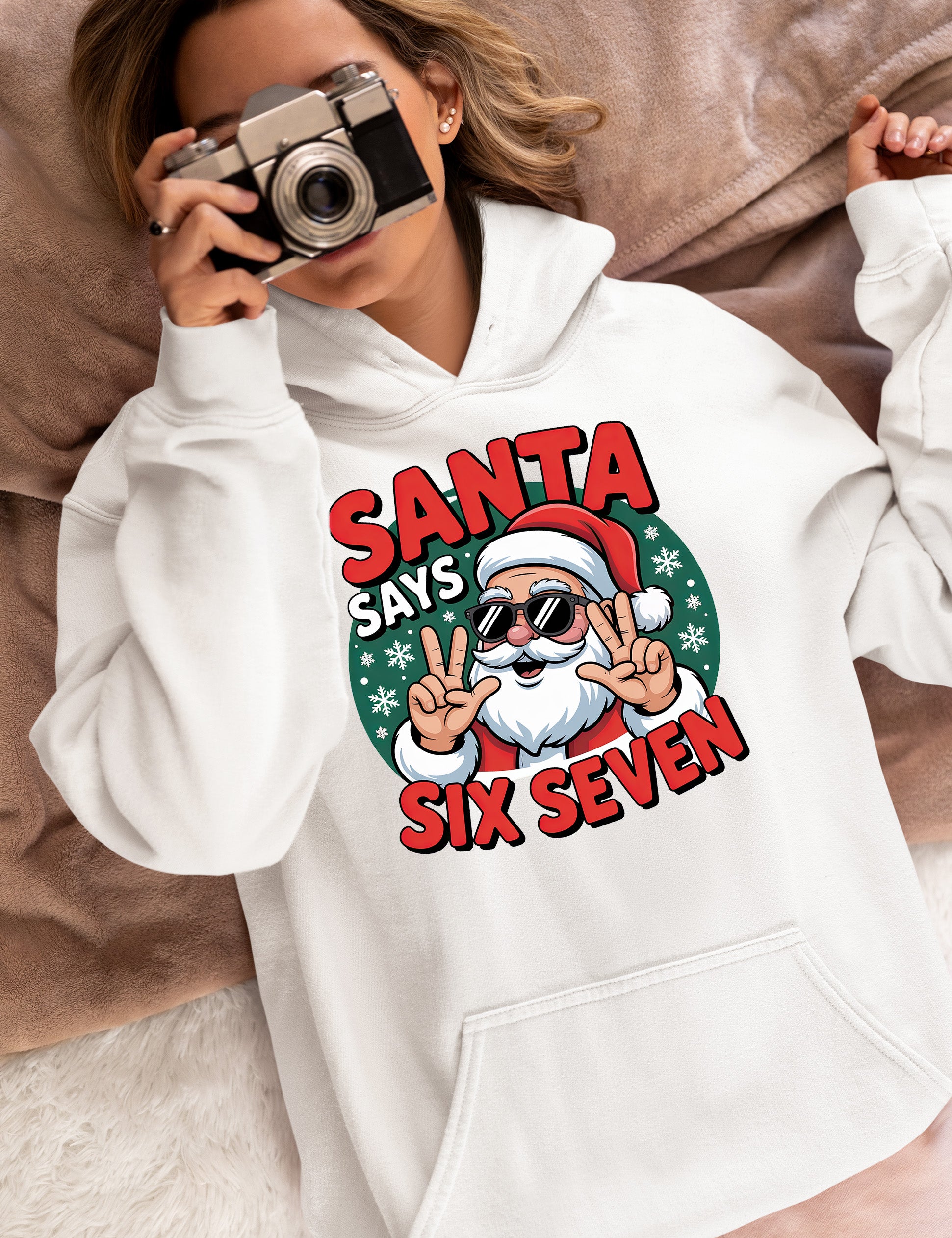 Santa Says Six Seven Piece Holiday Collection for Christmas Cheer - Gift Idea Hoodie