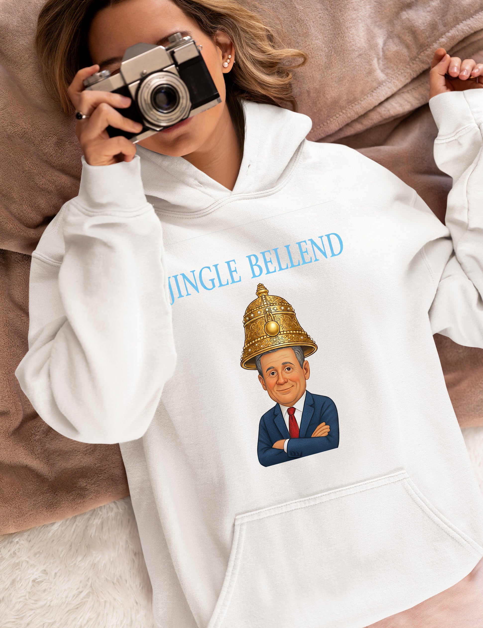 Jingle Bellend – Christmas Cheer Jewelry, Festive Holiday Accessory, Yuletide Sparkle Gift, Seasonal Celebration Hoodie