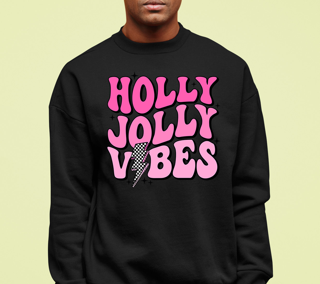 Holly Jolly Vibes Christmas Mood - Festive Seasonal Cheer, Cozy Holiday Spirit, Gift Idea for Winter Nights Sweatshirt