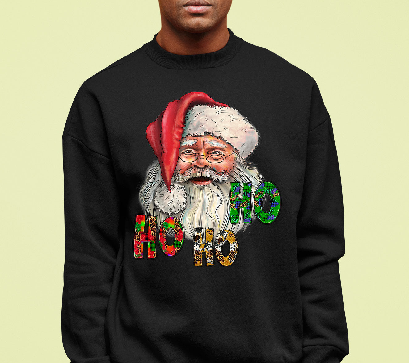 Ho Ho Ho Santa Christmas Festive Holiday Keepsake Gift Idea Sweatshirt