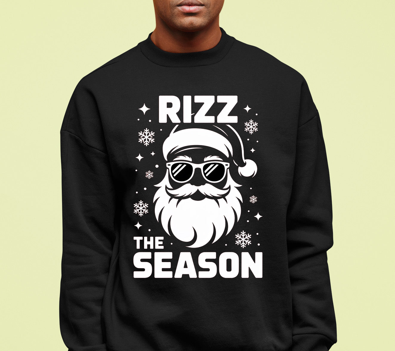Rizz the Season Christmas Collectible, Handmade Holiday Treasure, Festive Seasonal Character for Gift or Display Sweatshirt