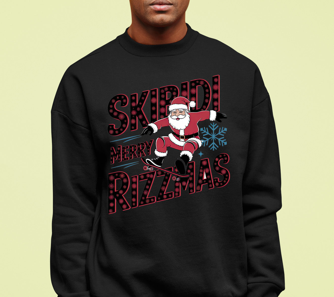 Skibidi Merry Rizzmas Christmas Cheer Festive Keepsake for Holiday Season Gift Sweatshirt