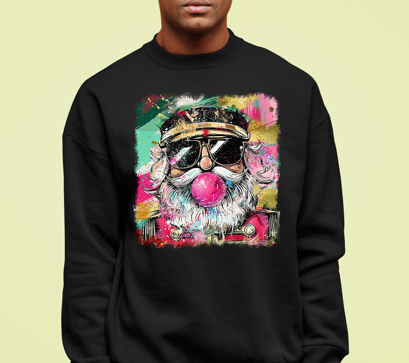 Santa Bubblegum Christmas Collectible - Holiday Gift for Santa Lovers, Festive Seasonal Item Sweatshirt