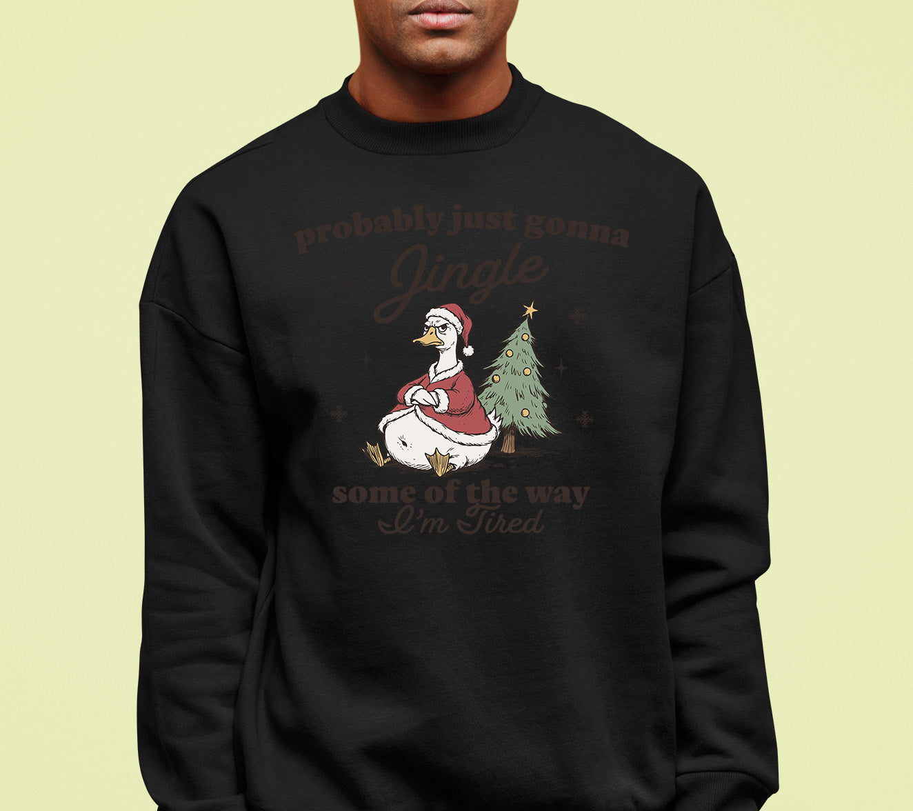 Christmas Joy Collection: Festive accessory with bell charm, sparkling red & green accents for holiday cheer, perfect gift idea, jingle Sweatshirt