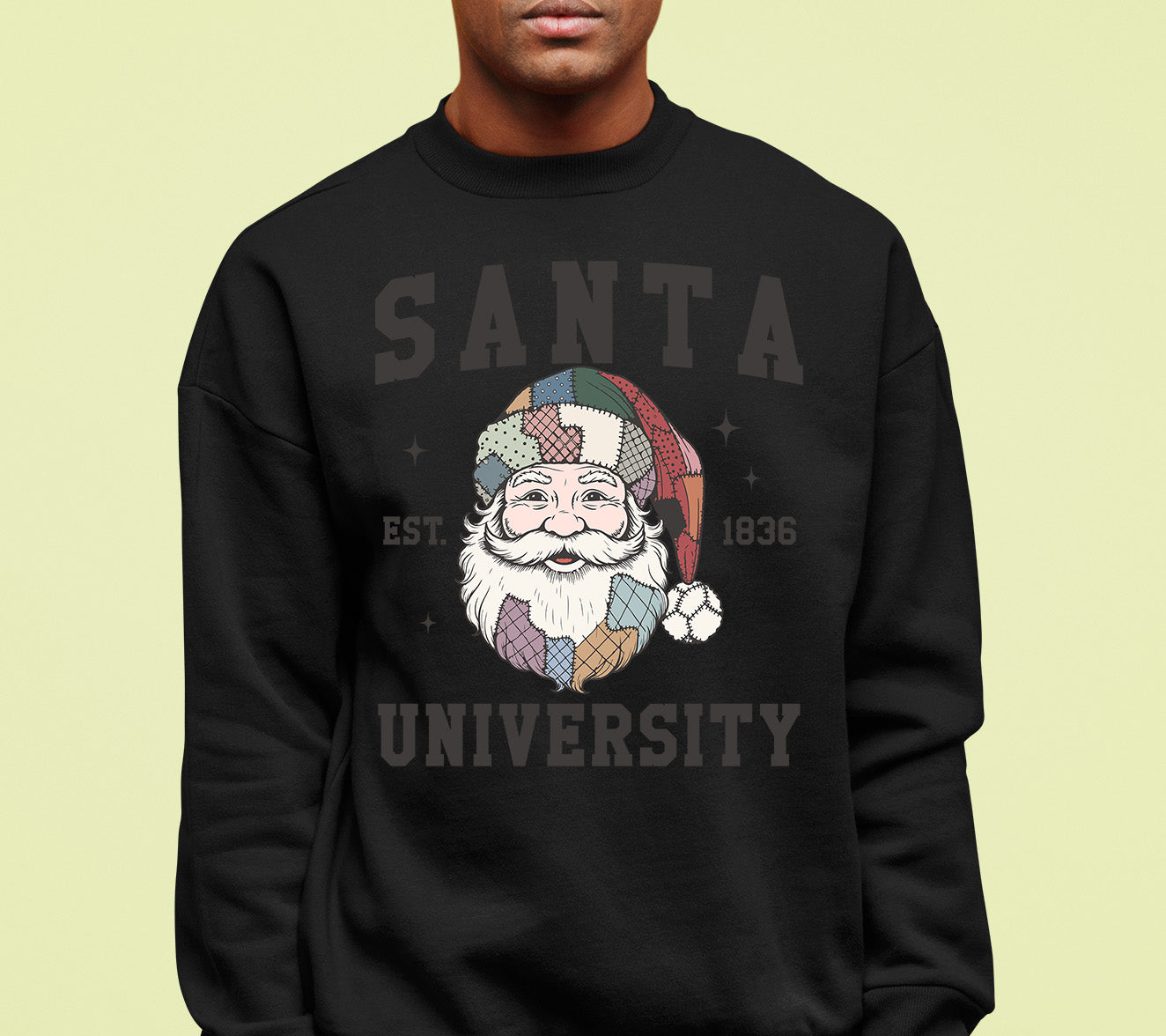 Santa University Christmas Collection, Santa Claus Gift, North Pole Education Theme, Festive Holiday Cheer Sweatshirt