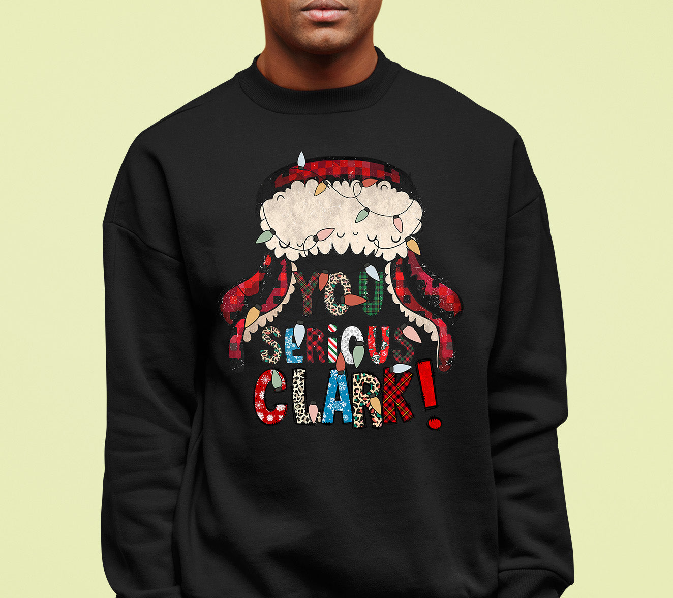 Whimsical Christmas motif for festive crafting, cozy holiday pattern, yuletide inspiration, handmade vibe, cheerful seasonal element Sweatshirt