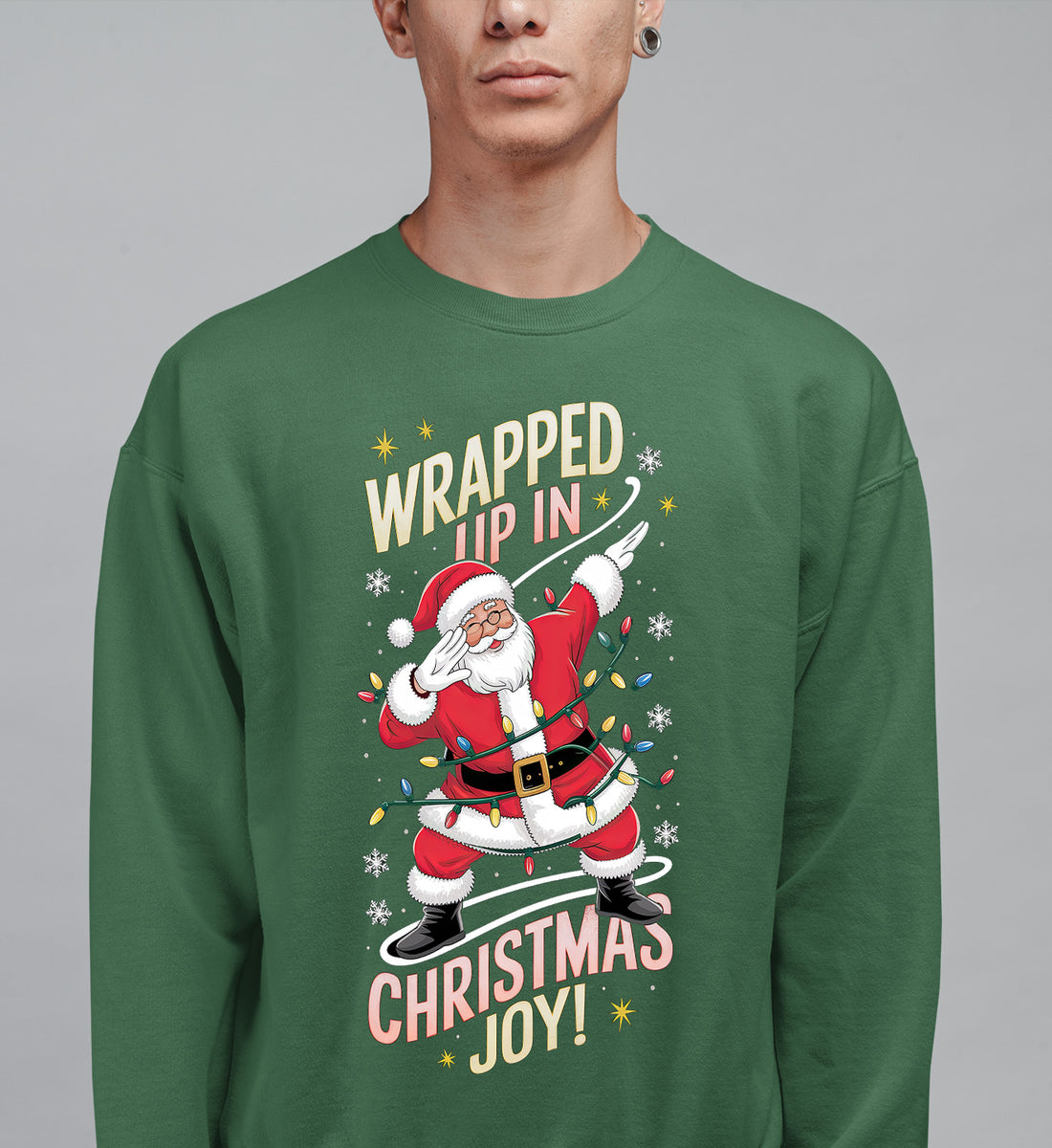Wrapped up in Christmas Joy – Handmade Keepsake, Cozy Holiday Gift for Loved Ones, Heartfelt Seasonal Treasure Sweatshirt