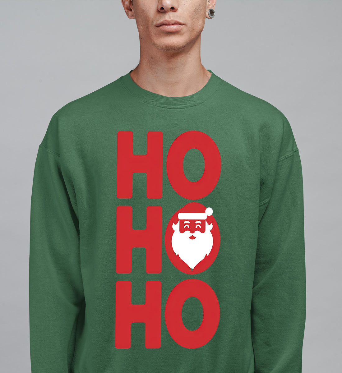 Ho Ho Ho Christmas Cheer — Festive Seasonal Joy for the Holidays, Merry & Bright Sweatshirt
