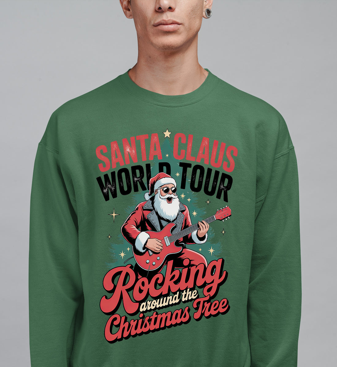 Sand Claus World Tour Christmas Keepsake - Santa Travel Cheer Across the Globe Gift Idea Sweatshirt