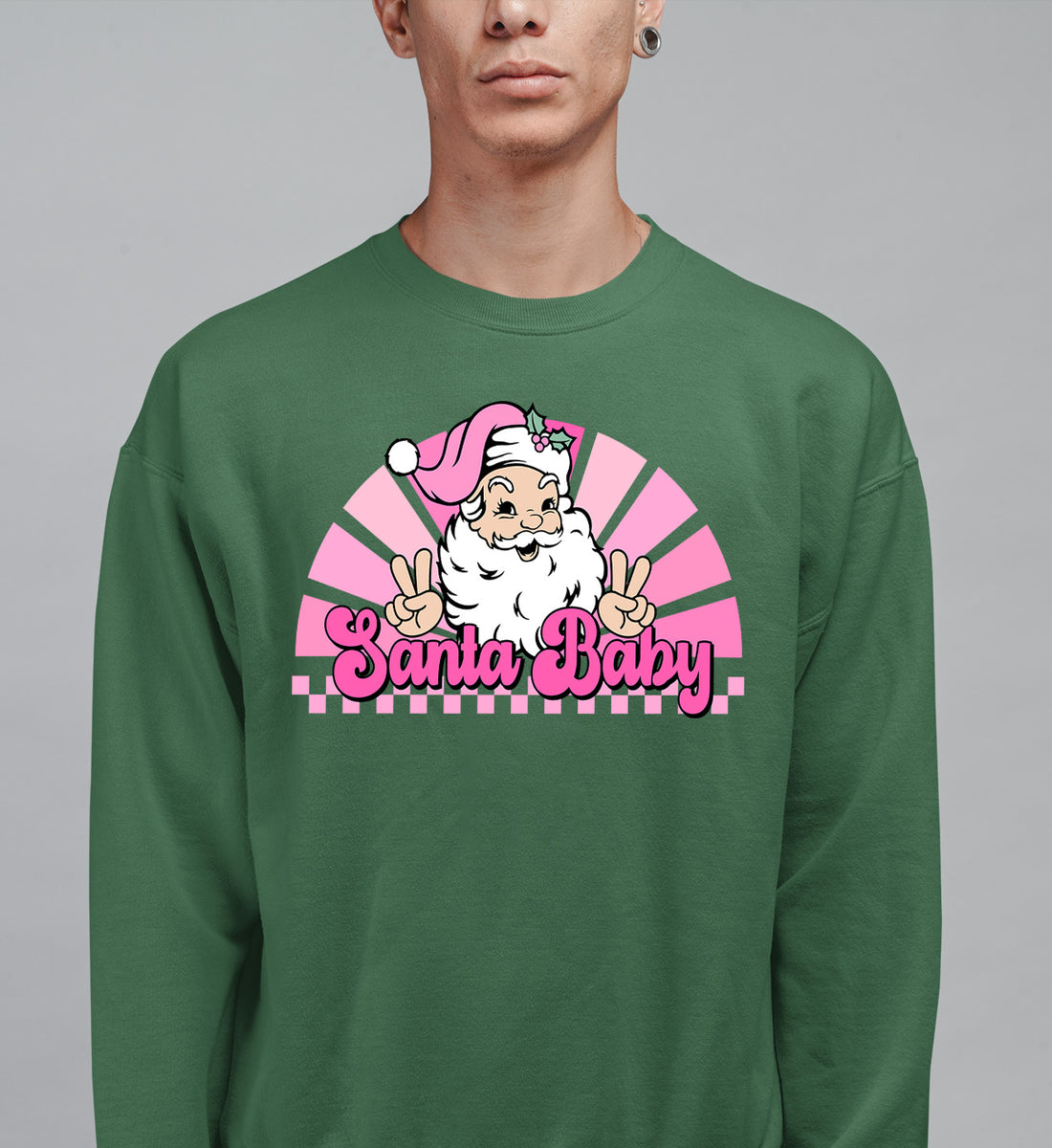 Santa Baby Peace Christmas Theme – Festive Holiday Cheer for Christmas Eve & Seasonal Keepsake Sweatshirt
