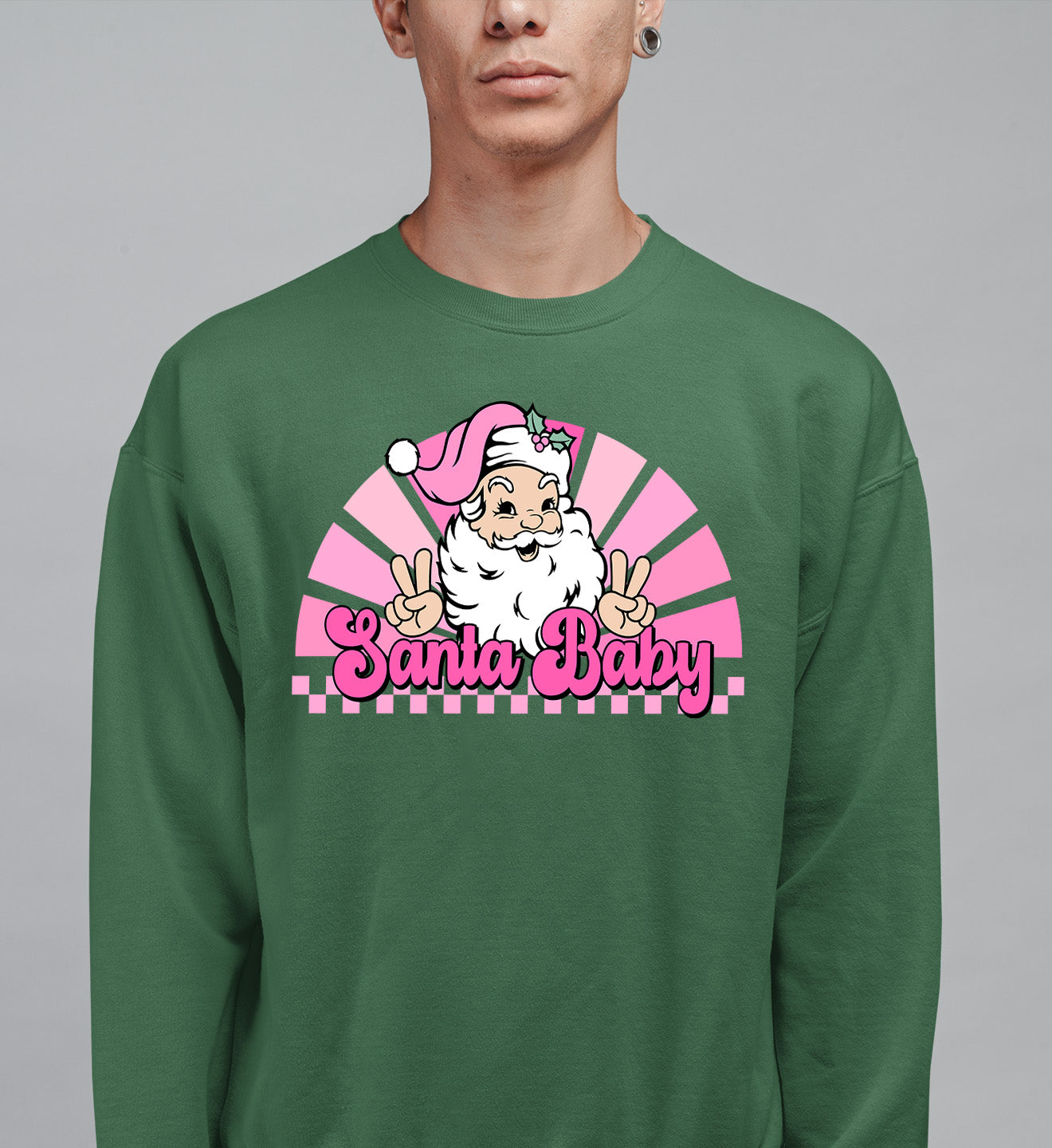 Santa Baby Peace Christmas Theme – Festive Holiday Cheer for Christmas Eve & Seasonal Keepsake Sweatshirt