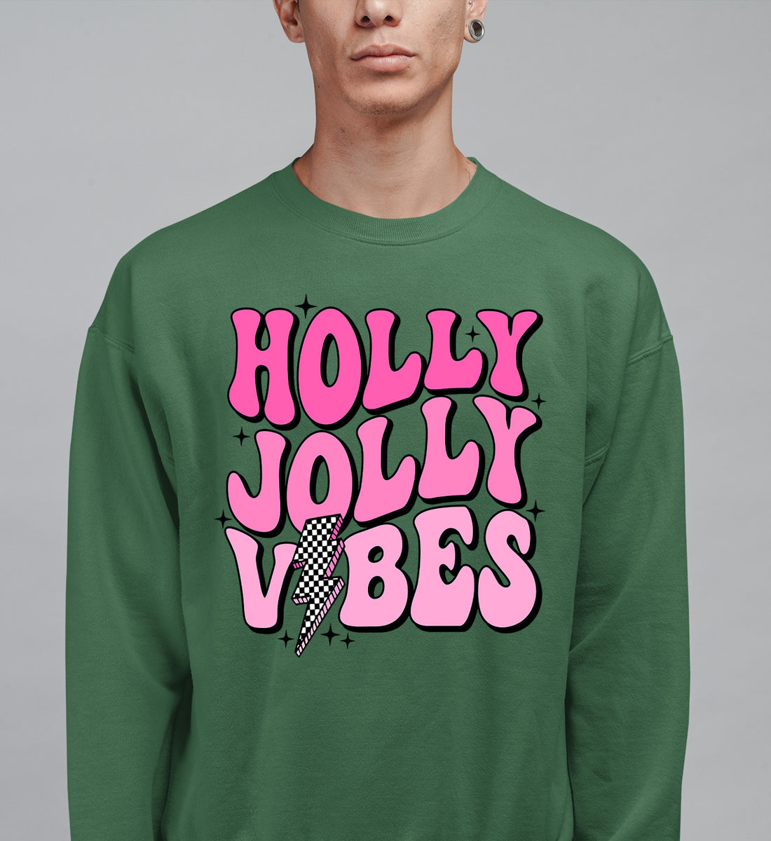 Holly Jolly Vibes Christmas Mood - Festive Seasonal Cheer, Cozy Holiday Spirit, Gift Idea for Winter Nights Sweatshirt
