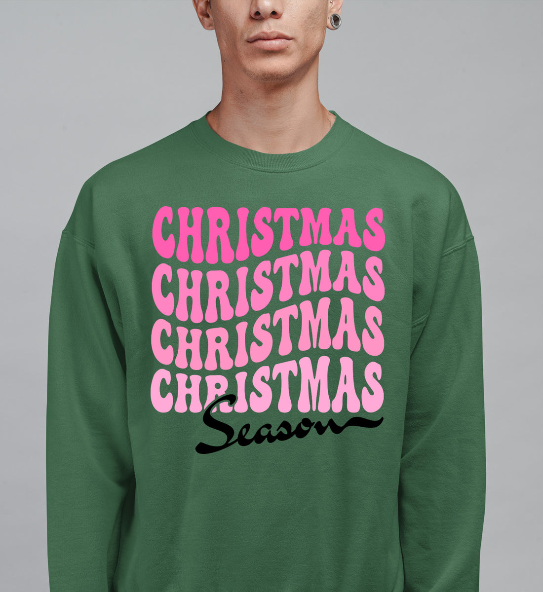 Christmas Season Inspired Artwork for Holiday Home | Festive Canvas Art Gift Idea Sweatshirt