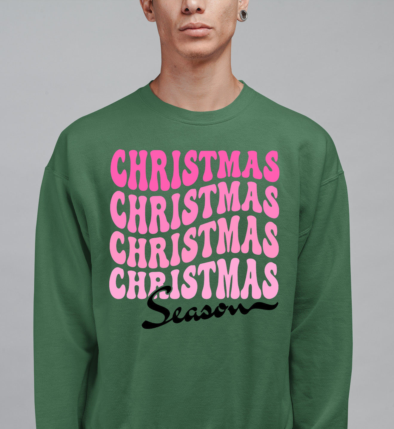 Christmas Season Inspired Artwork for Holiday Home | Festive Canvas Art Gift Idea Sweatshirt